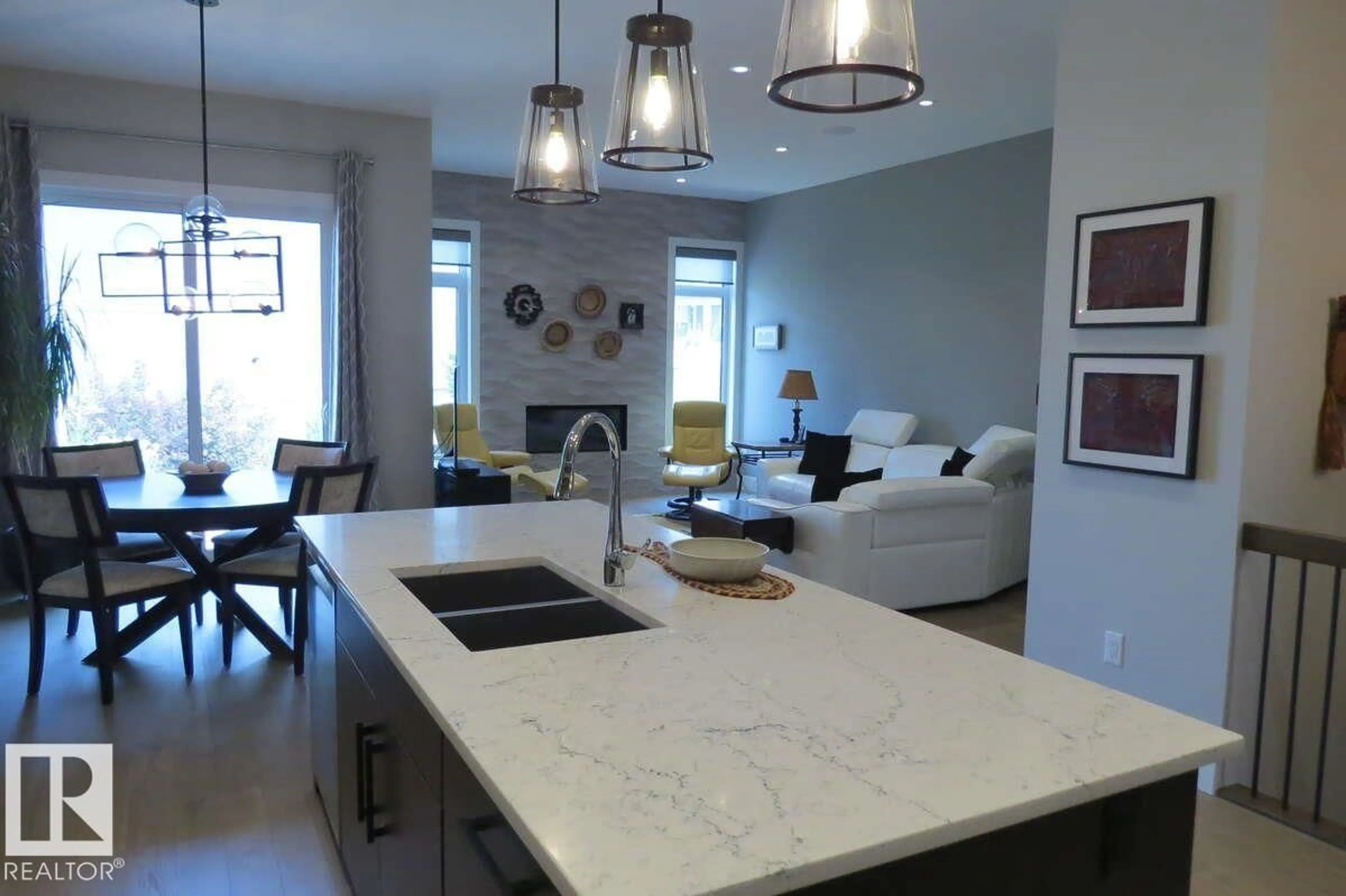 Open concept kitchen, ceramic/tile floor for 4605 KNIGHT PT, Edmonton Alberta T6W4B7