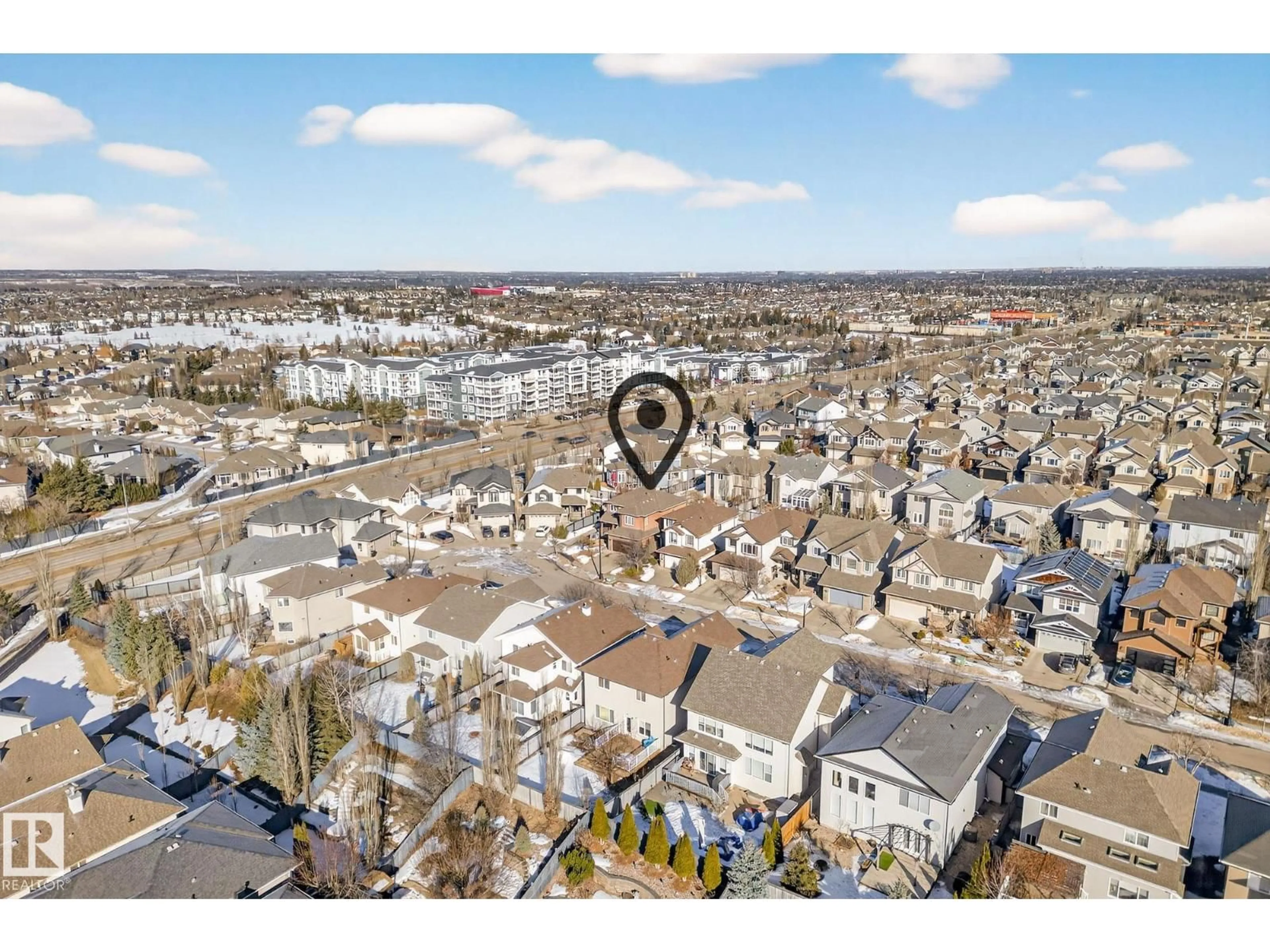 A pic from outside/outdoor area/front of a property/back of a property/a pic from drone, unknown for 1660 MALONE WY, Edmonton Alberta T6R0H4