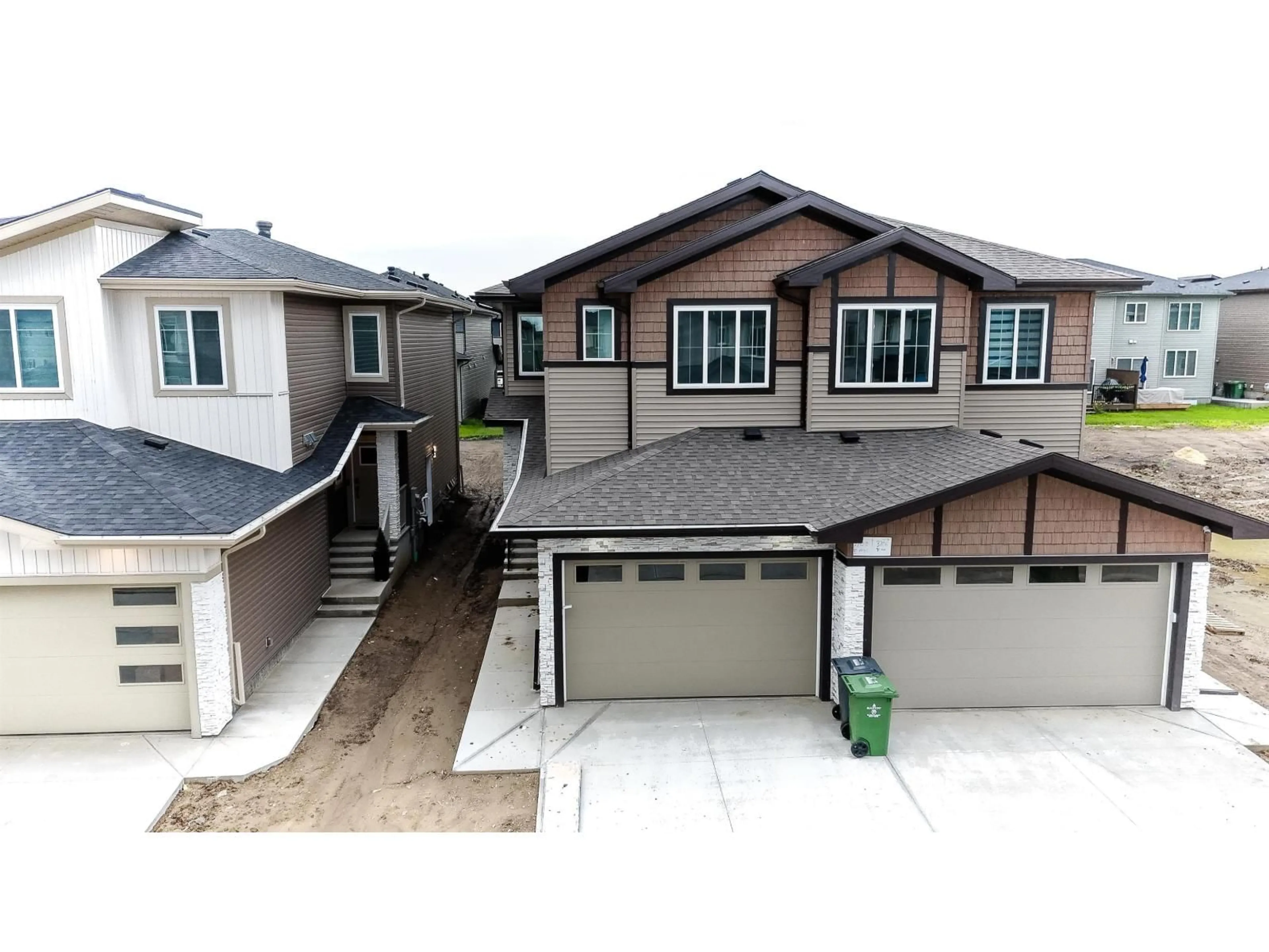 A pic from outside/outdoor area/front of a property/back of a property/a pic from drone, street for 3708 40 AVE, Beaumont Alberta T4X3C3