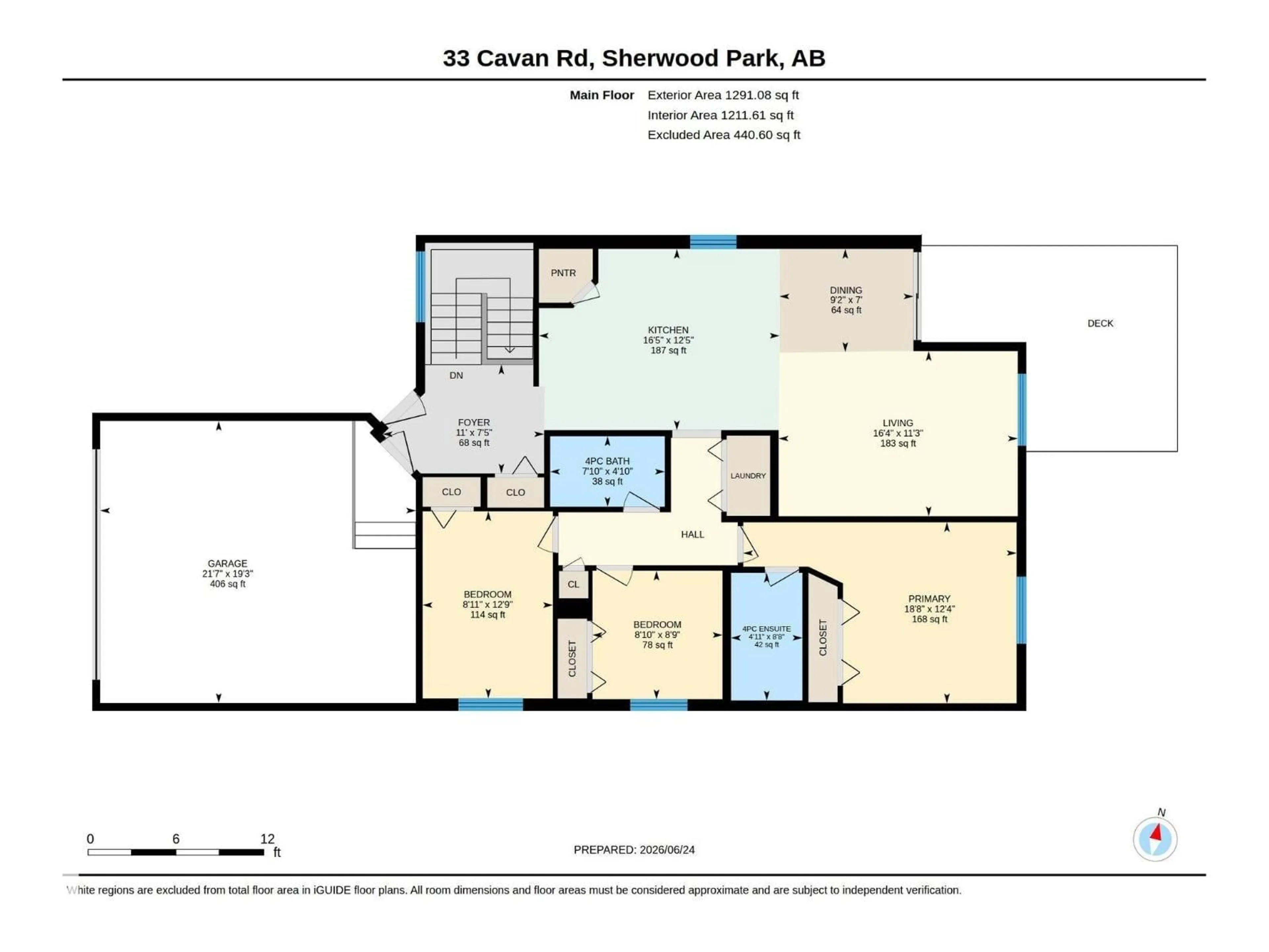 Floor plan for 33 CAVAN RD, Sherwood Park Alberta T8H2K7
