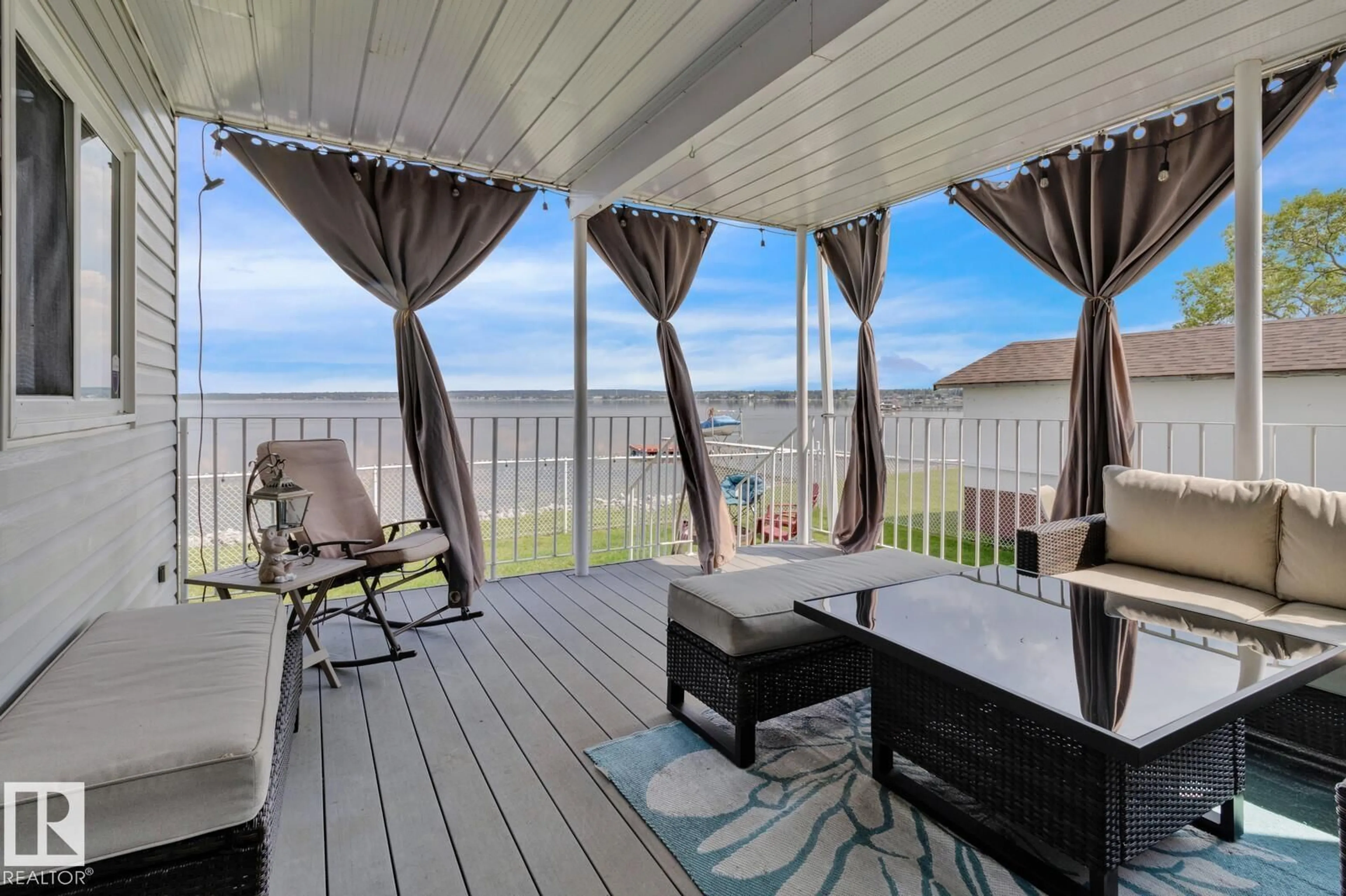 Patio, water/lake/river/ocean view for 6510 50 AV, Rural Lac Ste. Anne County Alberta T0E0A0