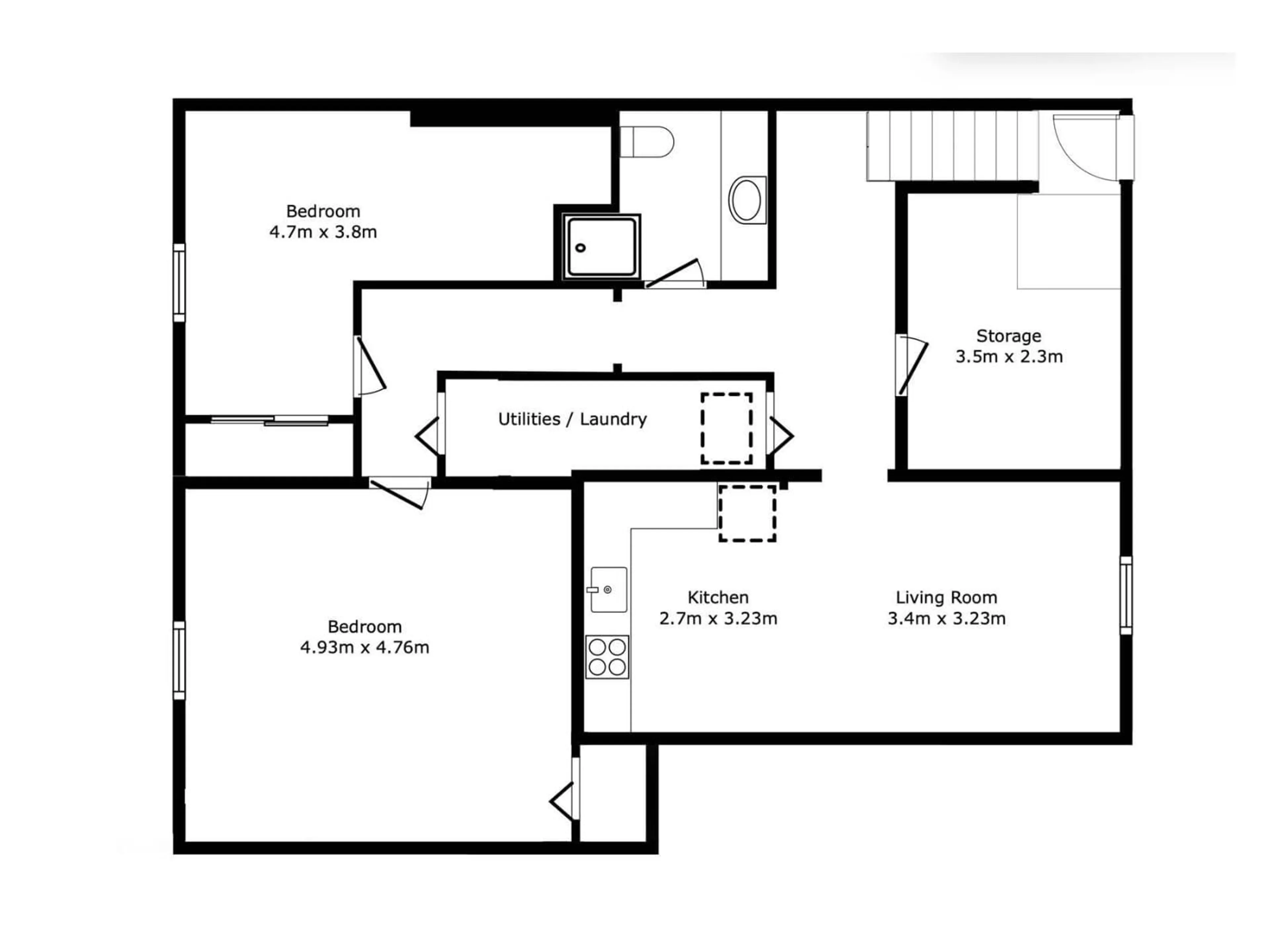 Floor plan for 9607 75 ST, Edmonton Alberta T6B2B6