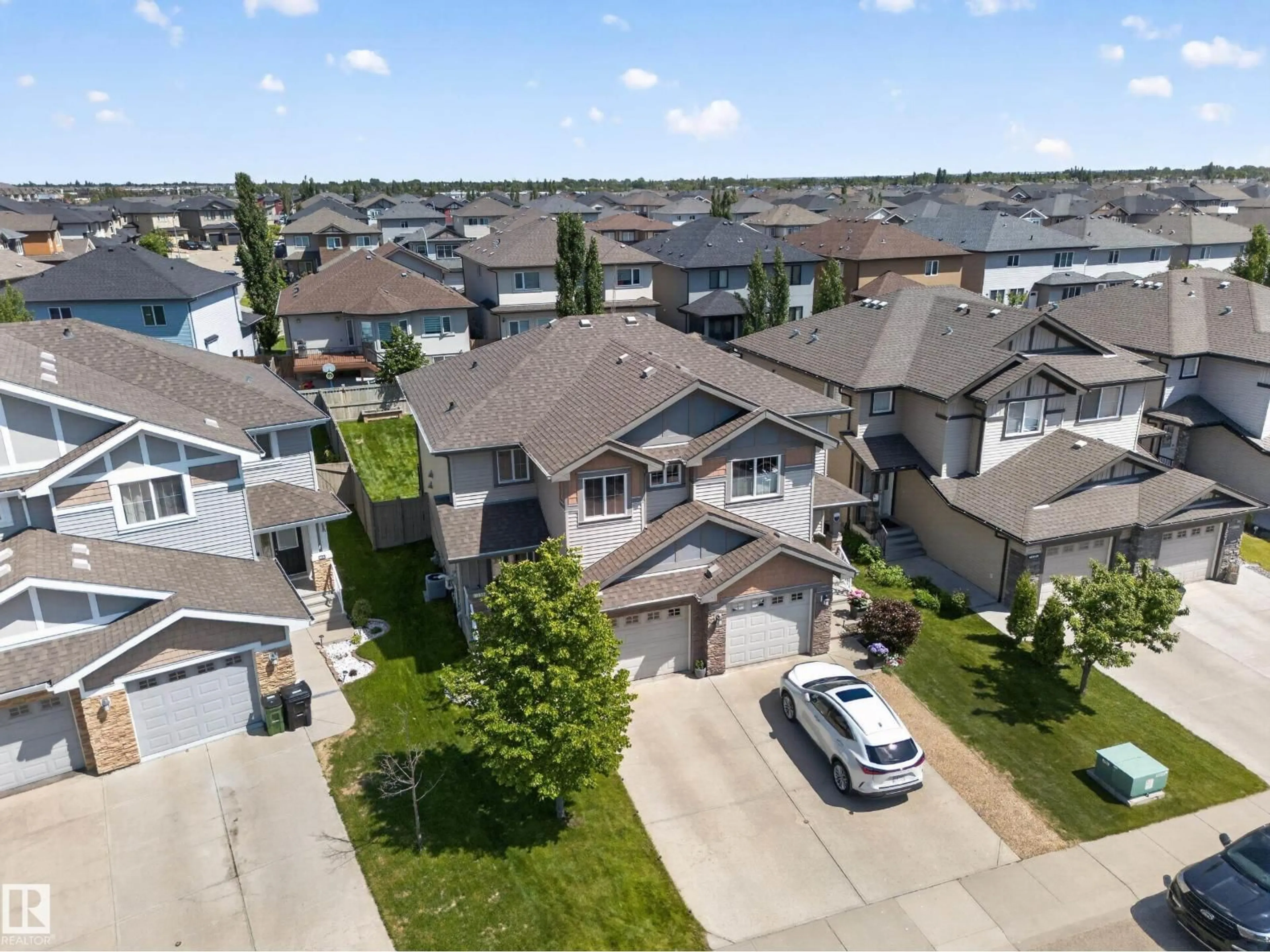 A pic from outside/outdoor area/front of a property/back of a property/a pic from drone, street for NW - 16537 134 ST, Edmonton Alberta T6V0G6