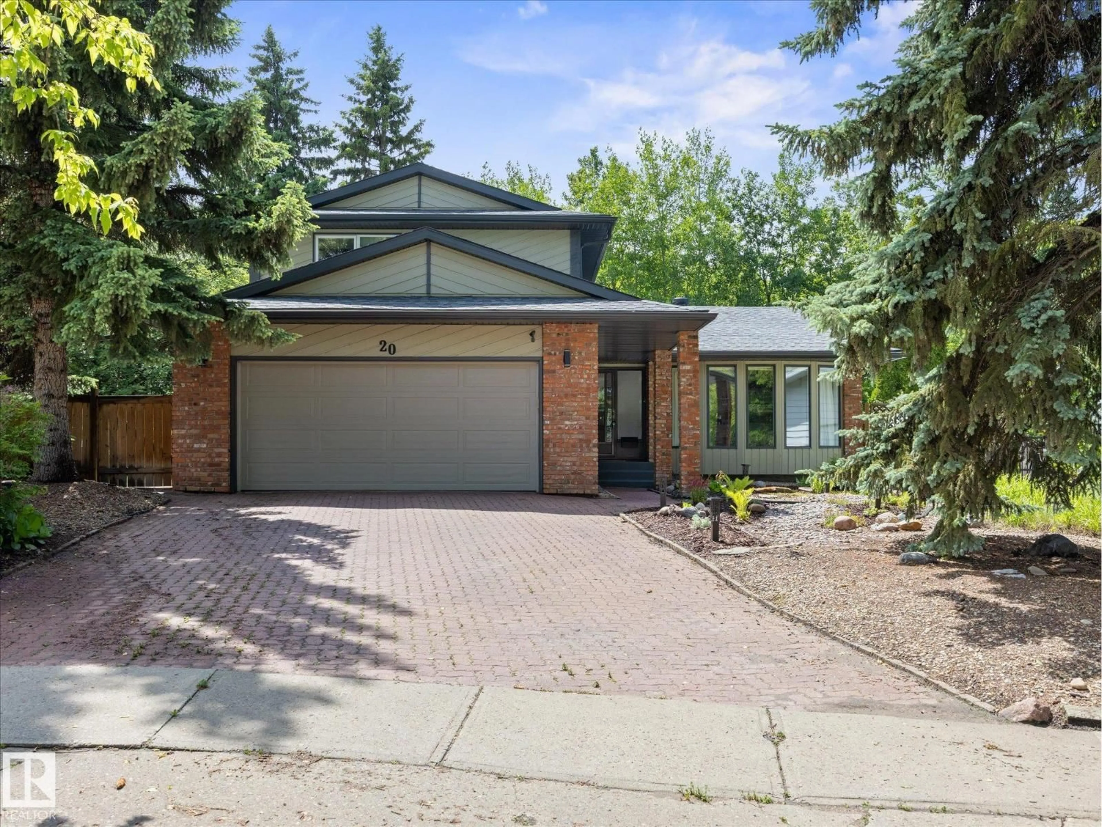 Home with brick exterior material, street for 20 BOCOCK PL, St. Albert Alberta T8N2K3