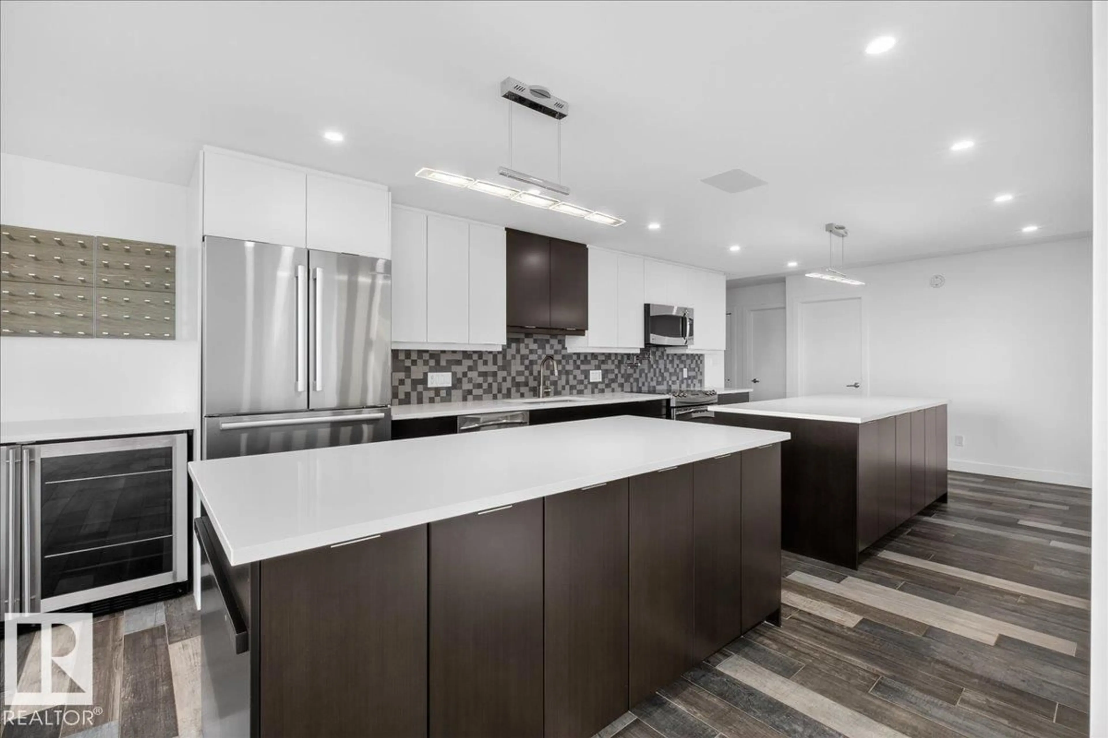 Open concept kitchen, ceramic/tile floor for 9835 - 1806 113 ST, Edmonton Alberta T5K1N4