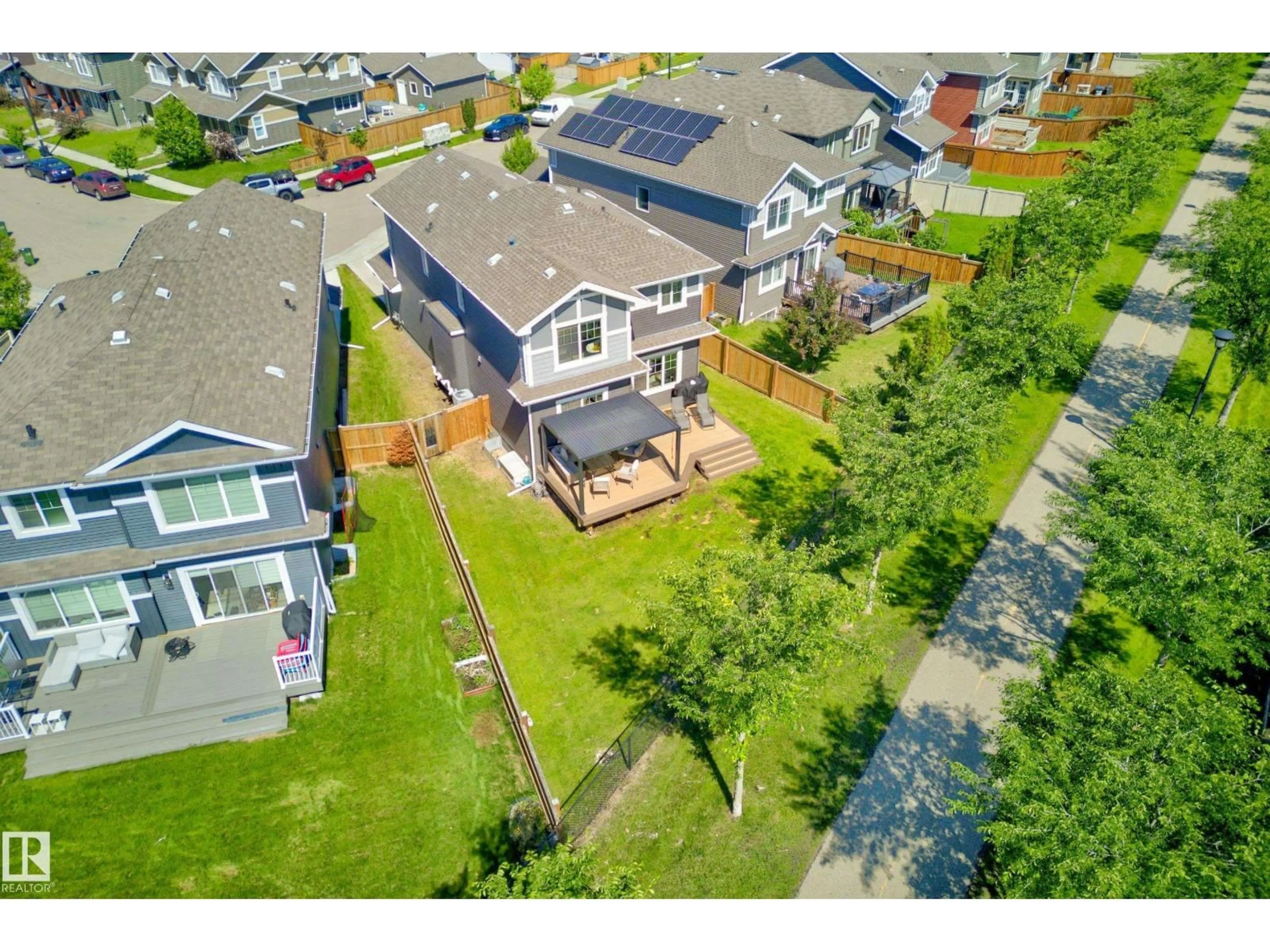 A pic from outside/outdoor area/front of a property/back of a property/a pic from drone, street for LI SW - 5161 CRABAPPLE LINK, Edmonton Alberta T6X1X1