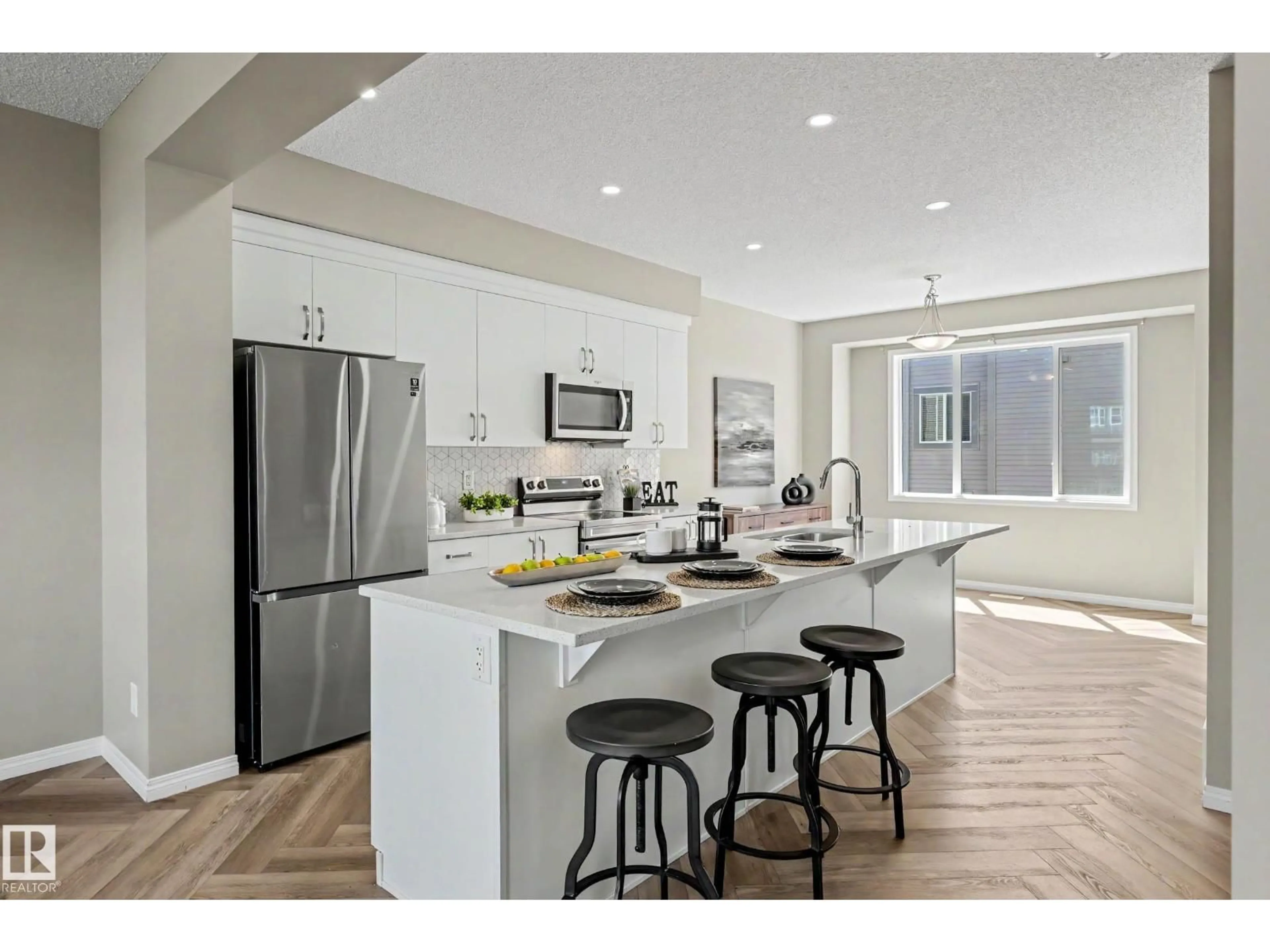 Open concept kitchen, unknown for #53 - 2072 WONNACOTT WY, Edmonton Alberta T6X2V7