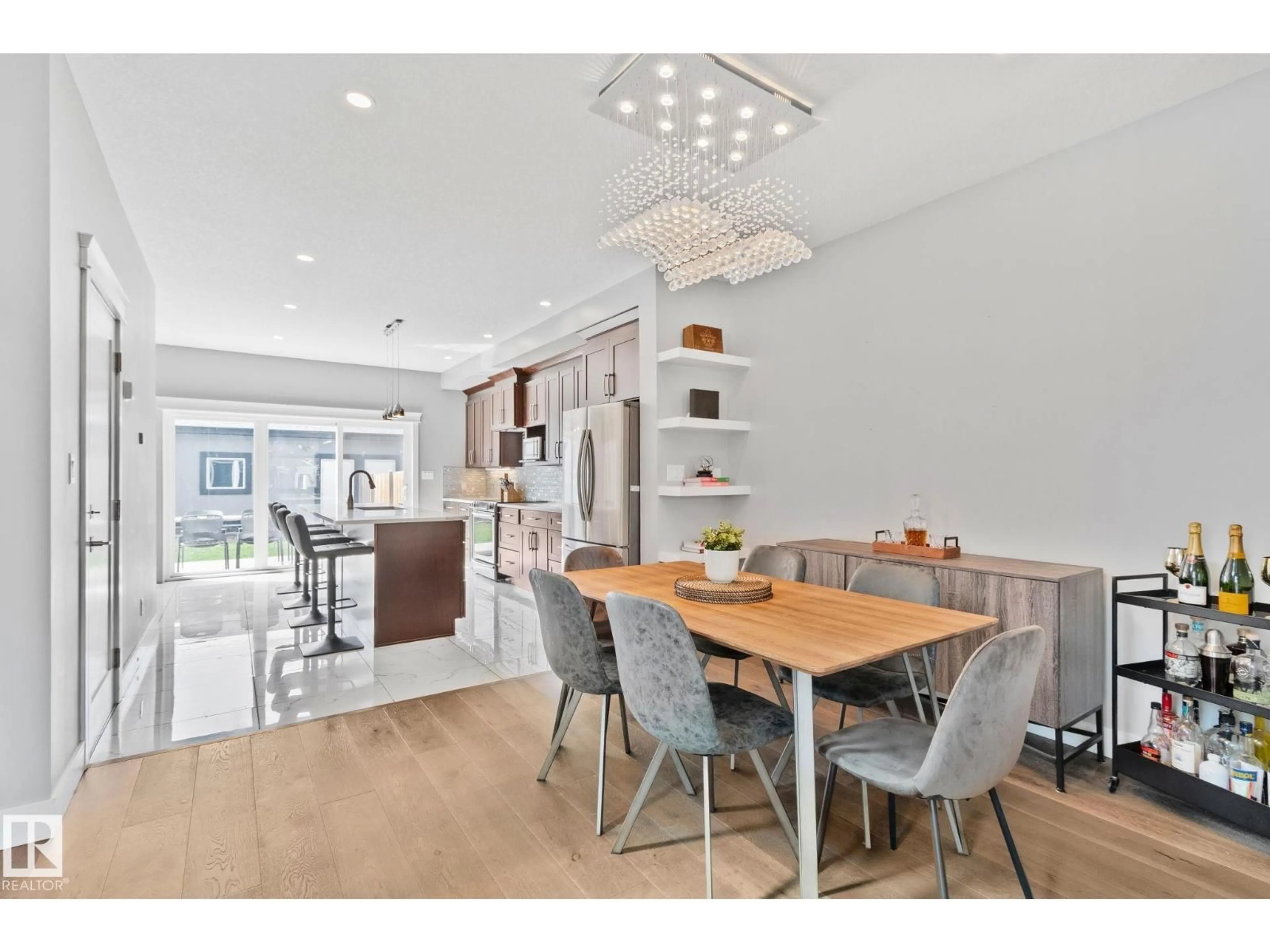 Open concept kitchen, unknown for 9855 79 AV, Edmonton Alberta T6E1R2