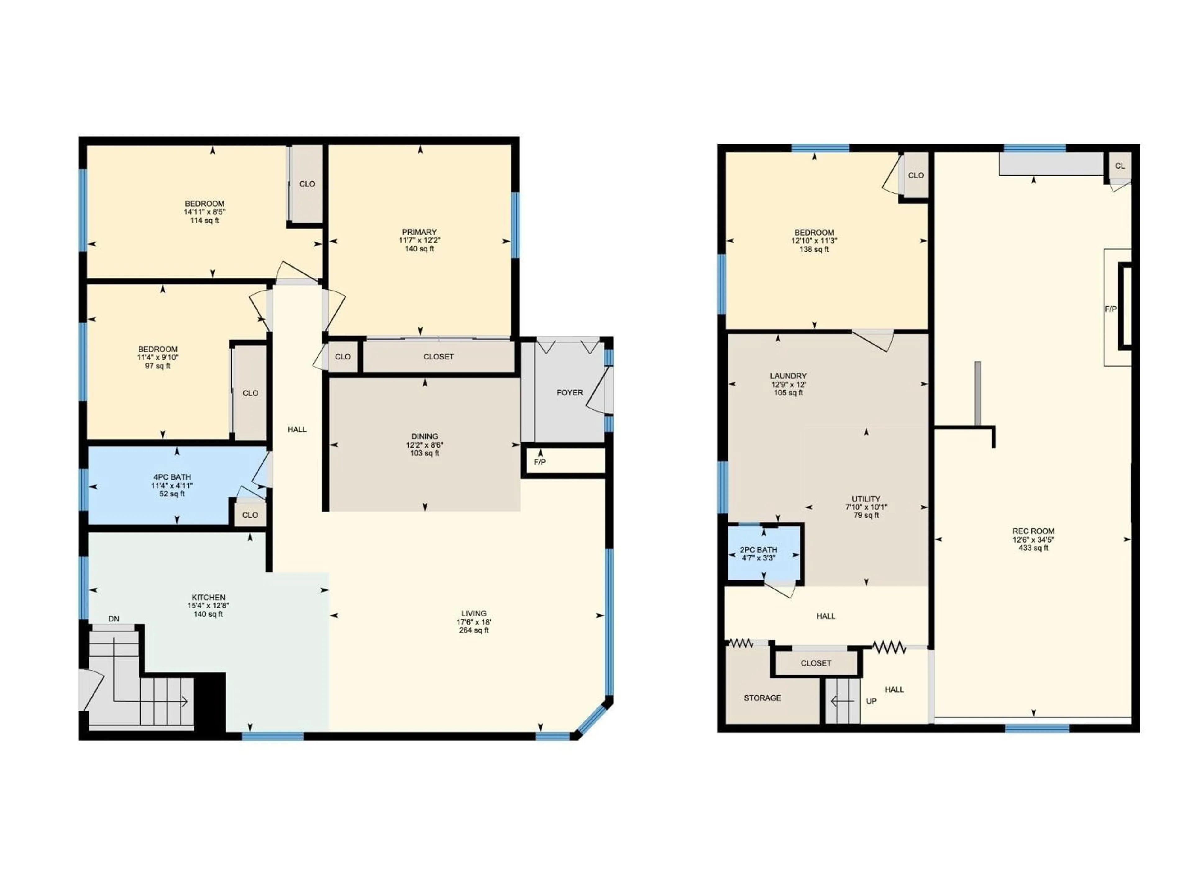 Floor plan for 10512 45 ST, Edmonton Alberta T6A1X3