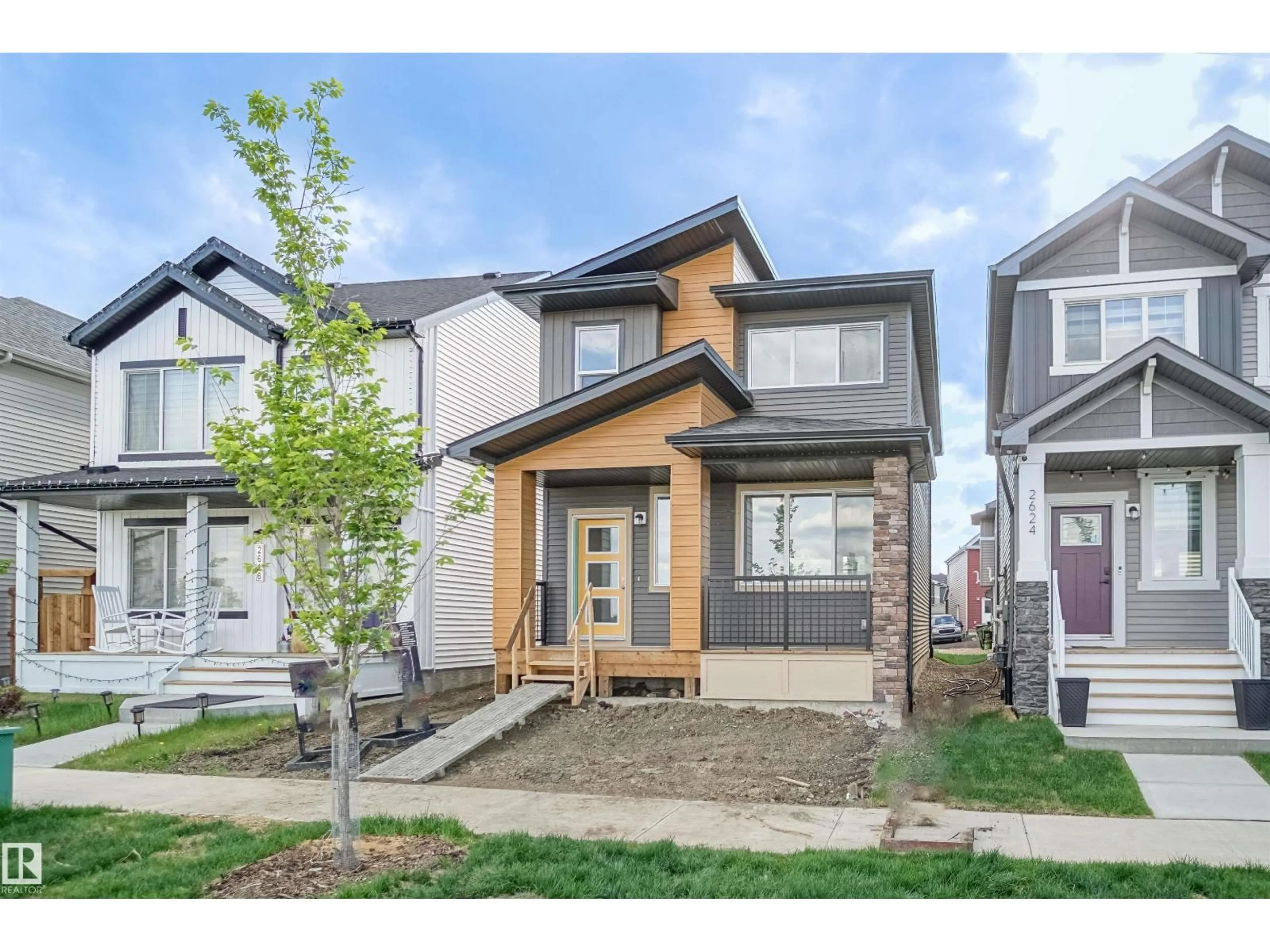 Home with brick exterior material, street for 19492 21 AV, Edmonton Alberta T6M3M5