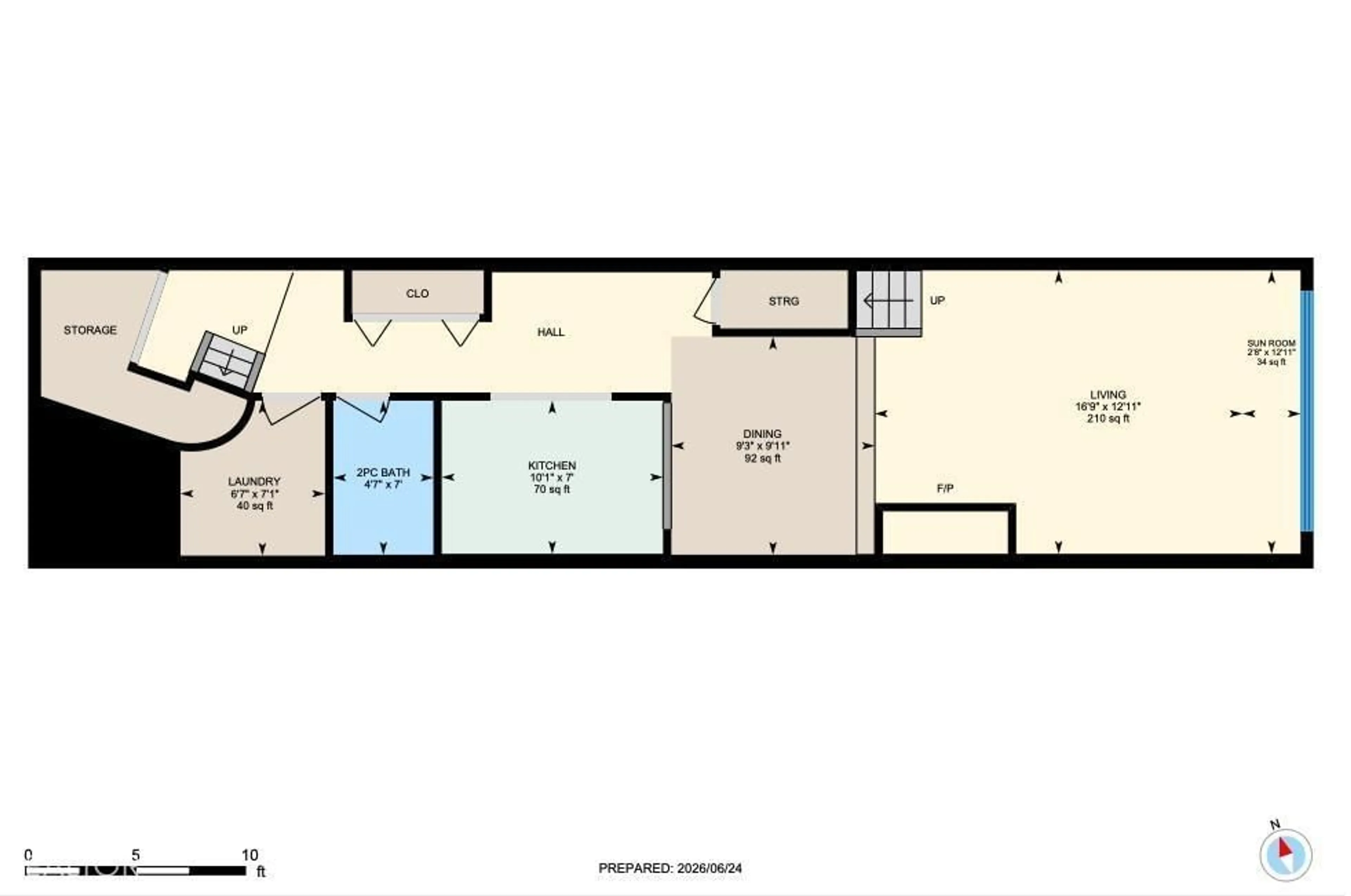 Floor plan for 11116 83 AV, Edmonton Alberta T6G0V1