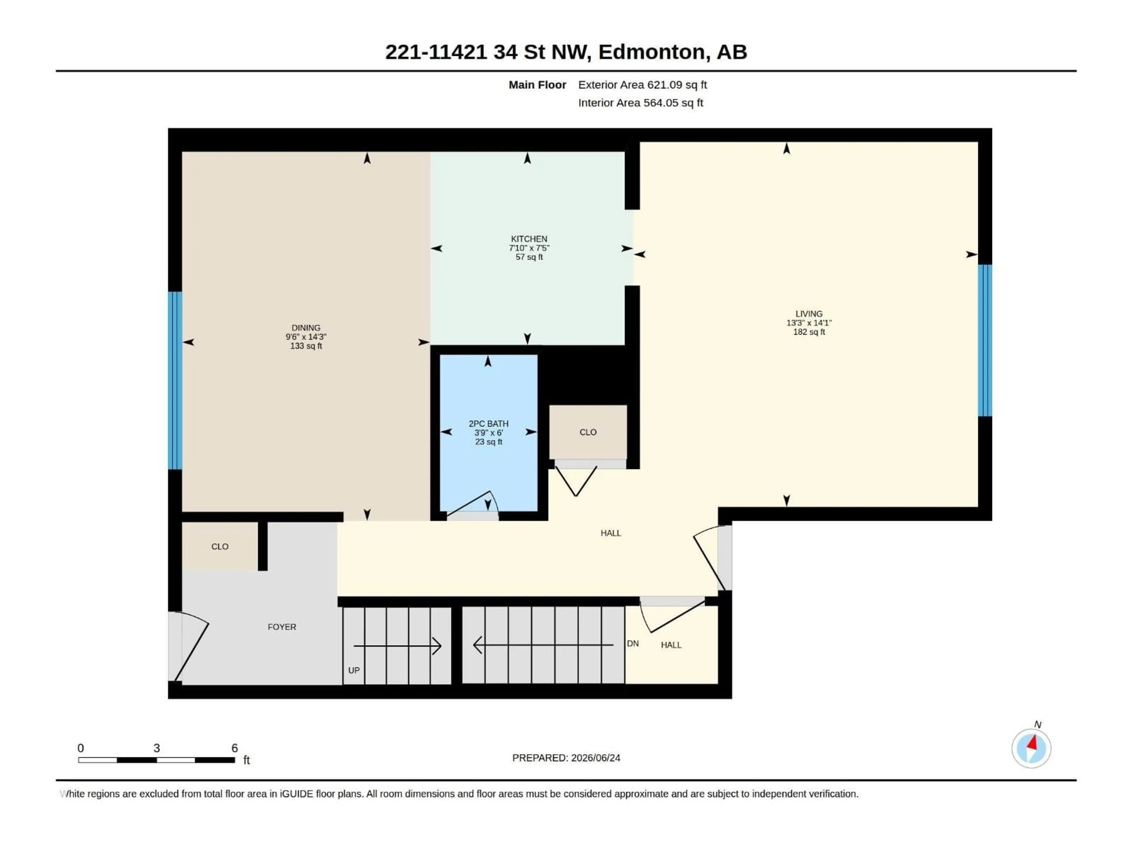 Floor plan for #221 - 11421 34 ST, Edmonton Alberta T5W5J7