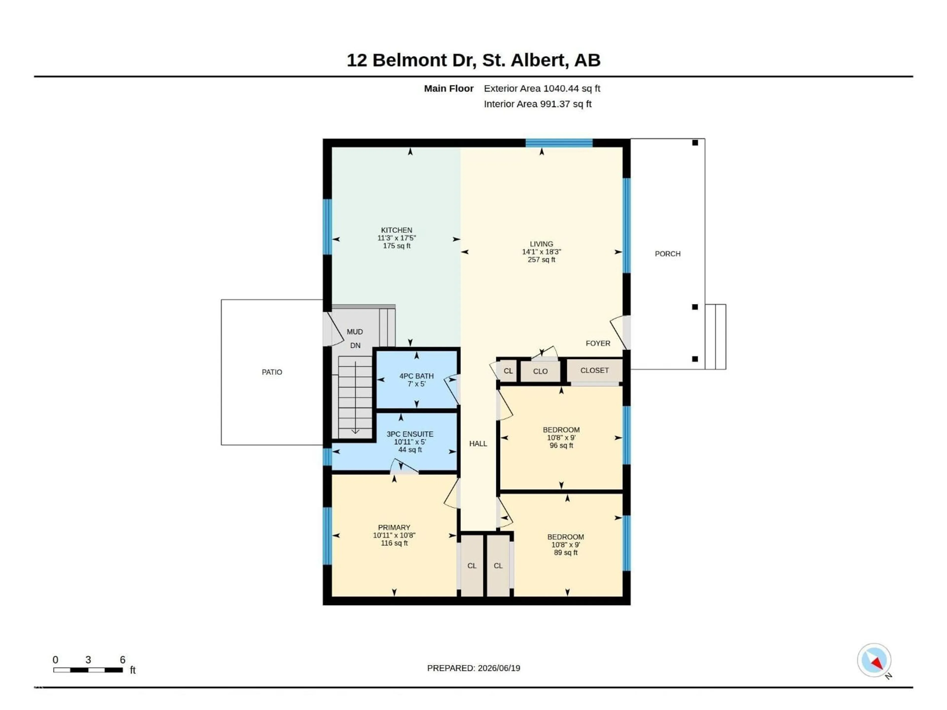 Floor plan for 12 BELMONT DR, St. Albert Alberta T8N0C2