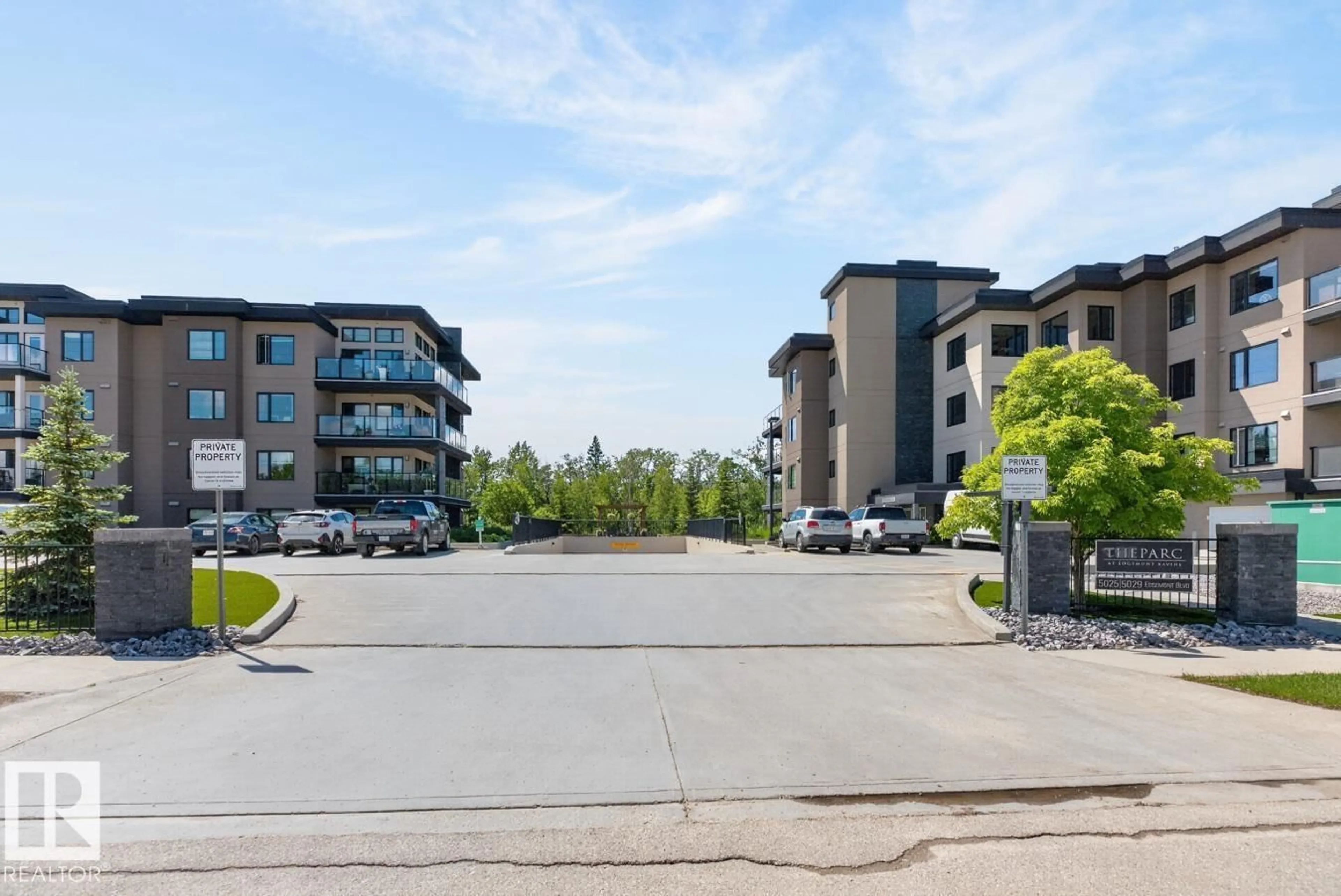 A pic from outside/outdoor area/front of a property/back of a property/a pic from drone, unknown for #207 - 5025 EDGEMONT BV, Edmonton Alberta T6M0S8