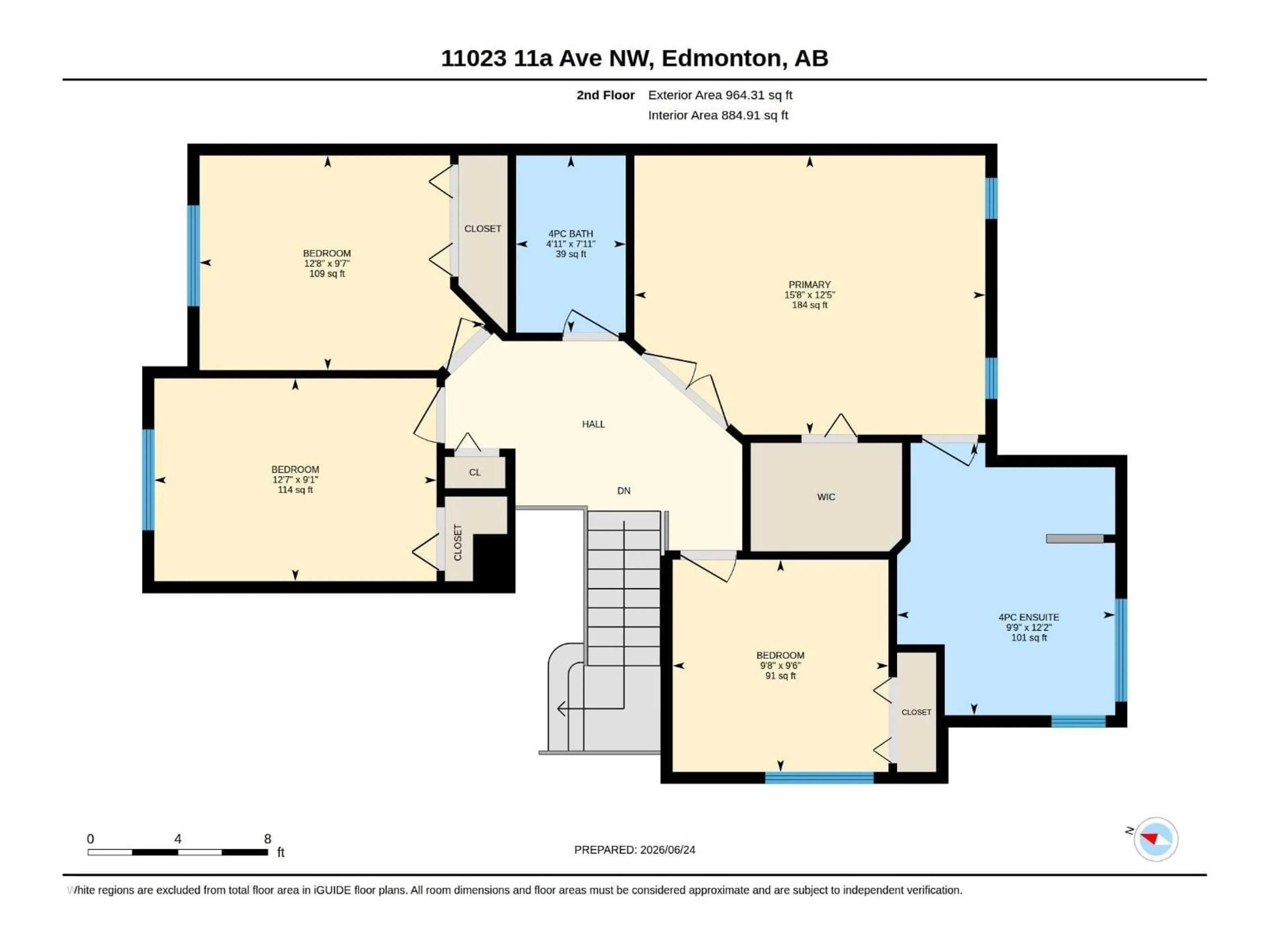 Floor plan for 11023 11A AV, Edmonton Alberta T6J6M6