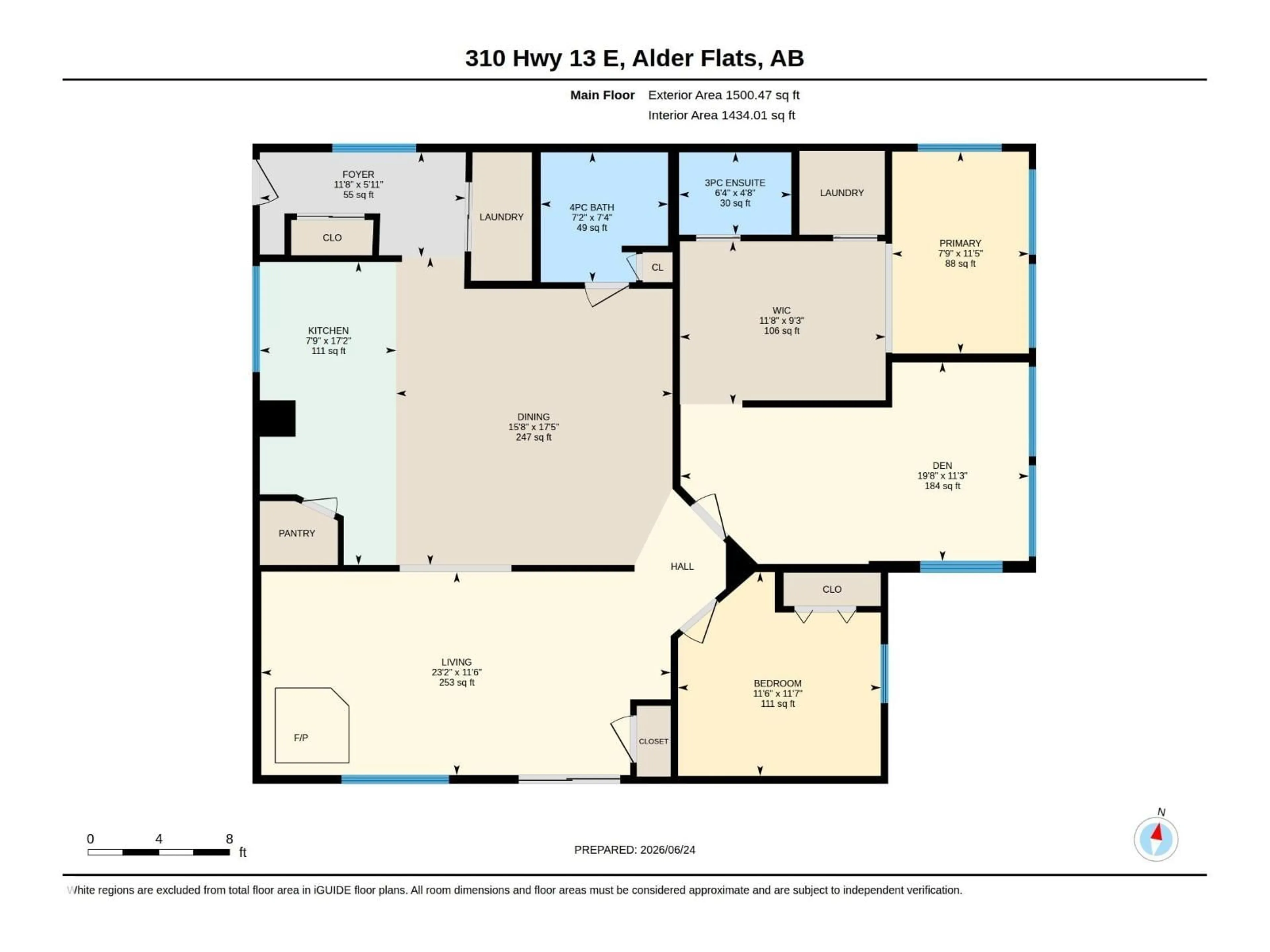 Floor plan for 310 HWY 13 E, Alder Flats Alberta T0C0A0