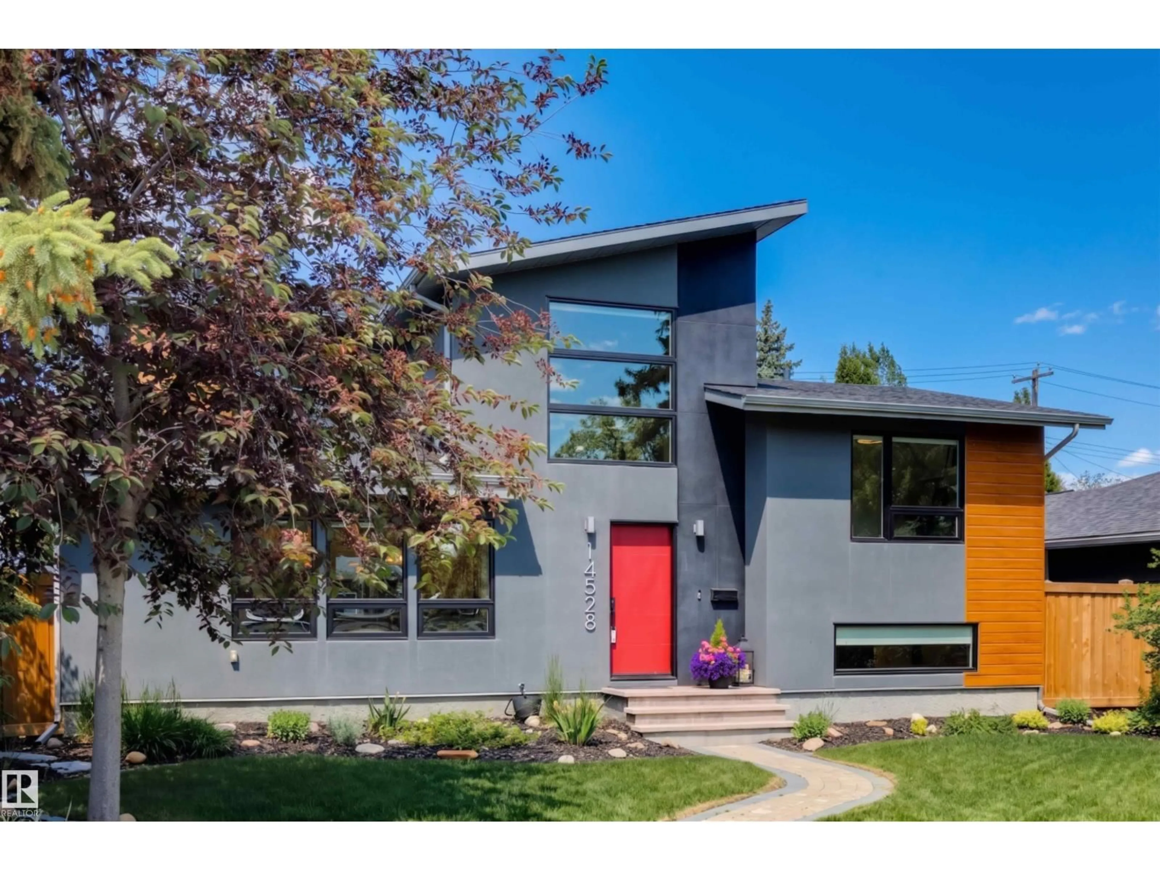 Home with vinyl exterior material, street for NW - 14528 85 AV, Edmonton Alberta T5R3Z4