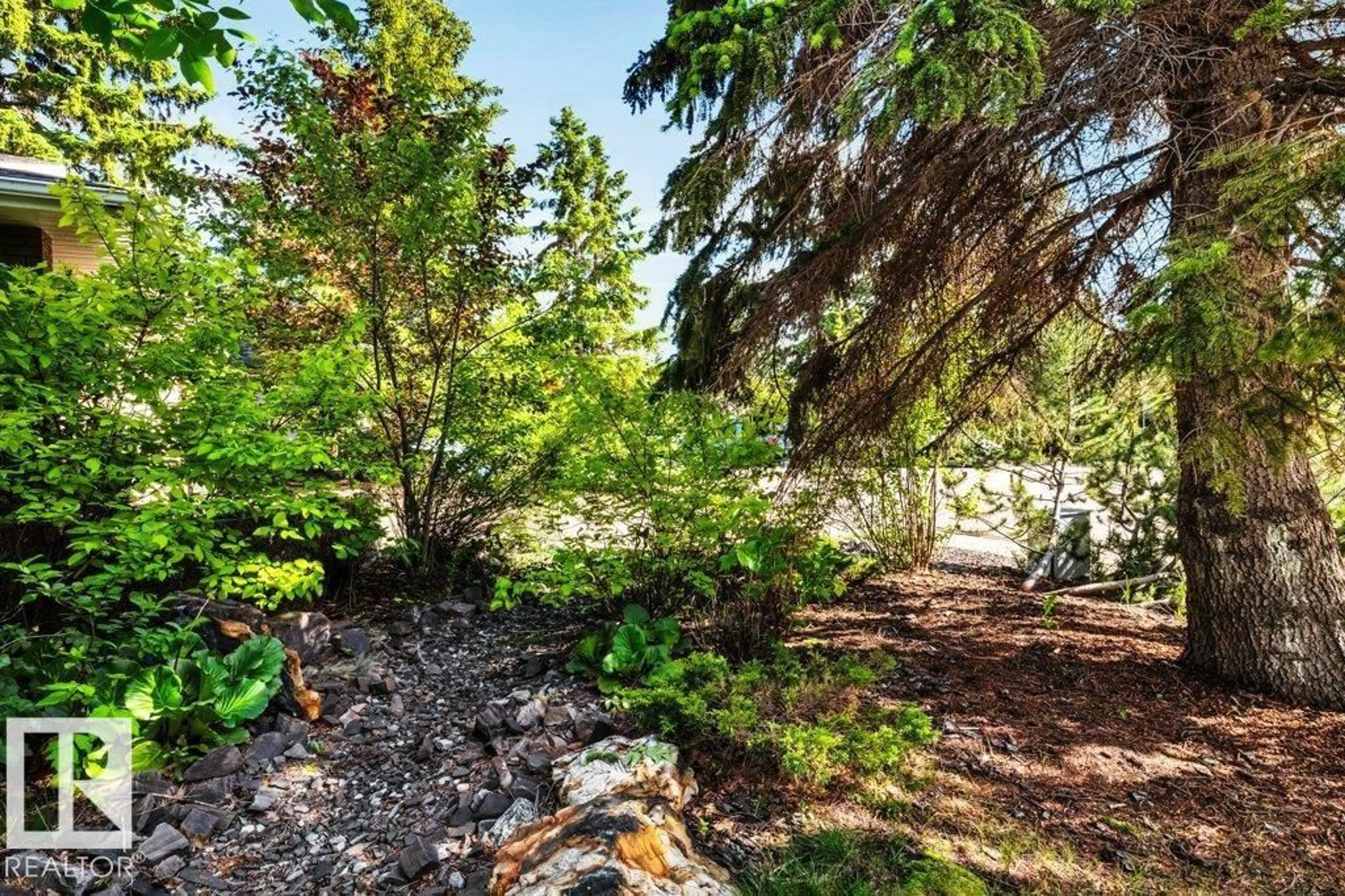 Patio, forest/trees view for 11742 29 AV, Edmonton Alberta T6J3K9