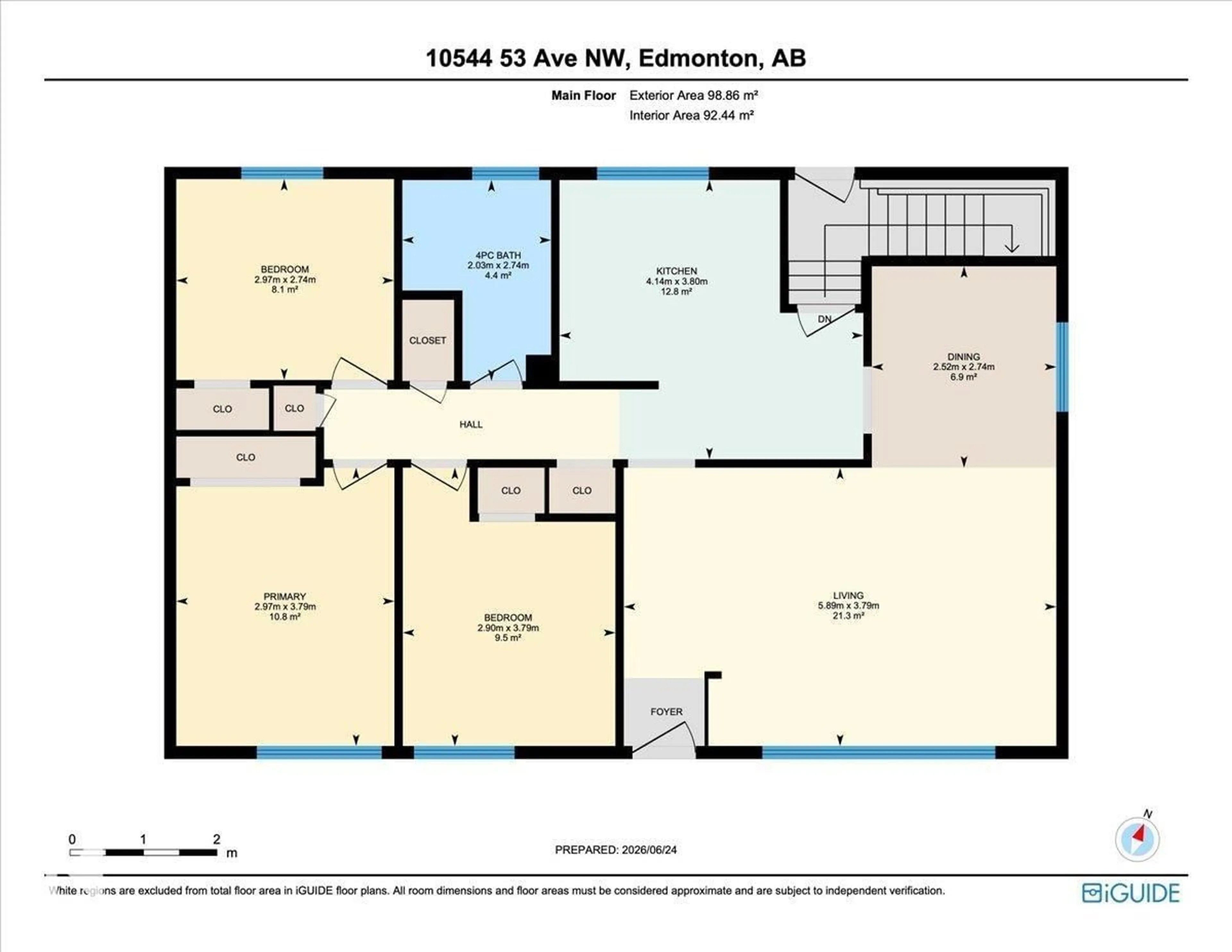 Floor plan for 10544 53 AV, Edmonton Alberta T6H0R8