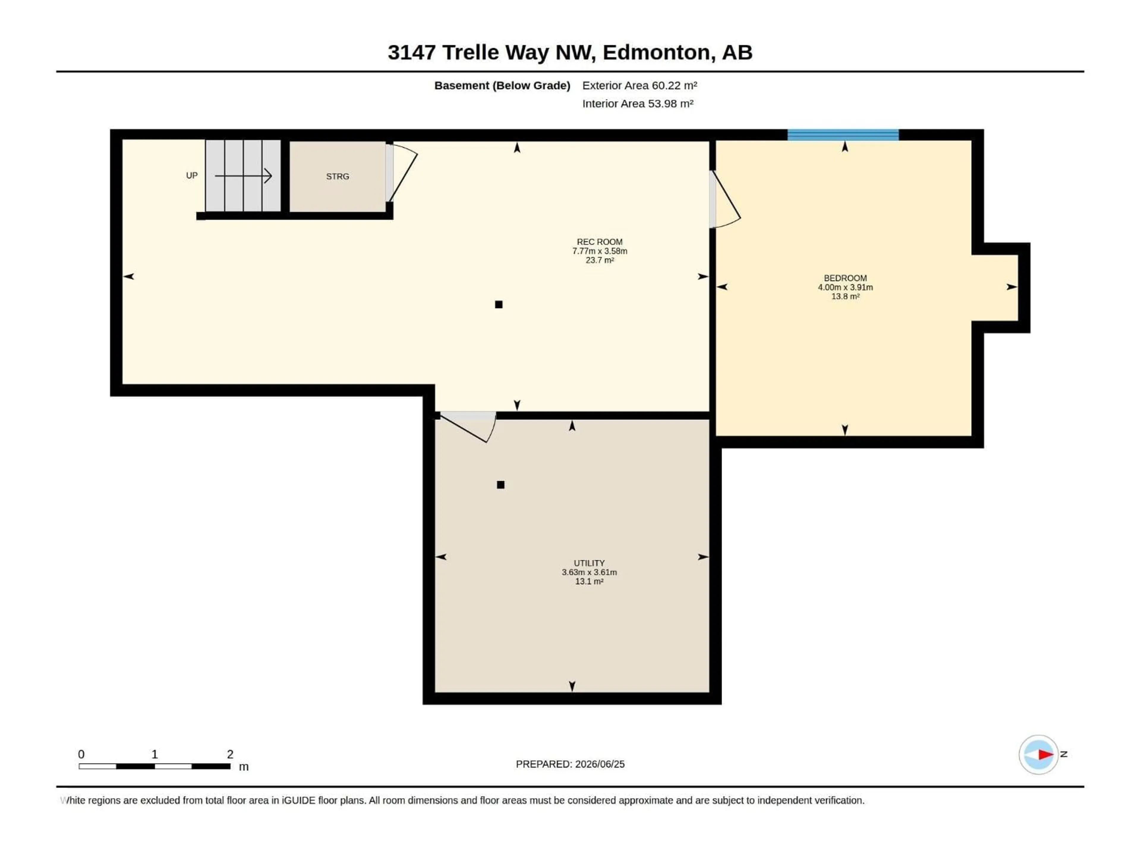 Floor plan for 3147 TRELLE LO, Edmonton Alberta T6R0A2