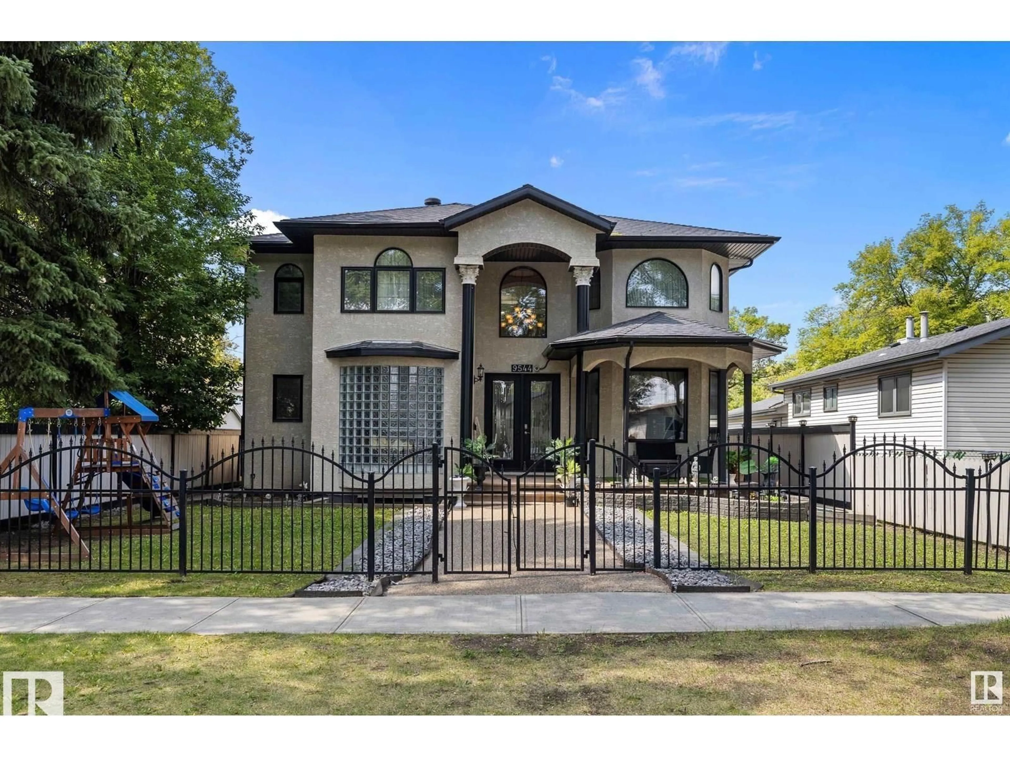 Home with brick exterior material, street for 9544 154 ST, Edmonton Alberta T5P2E9