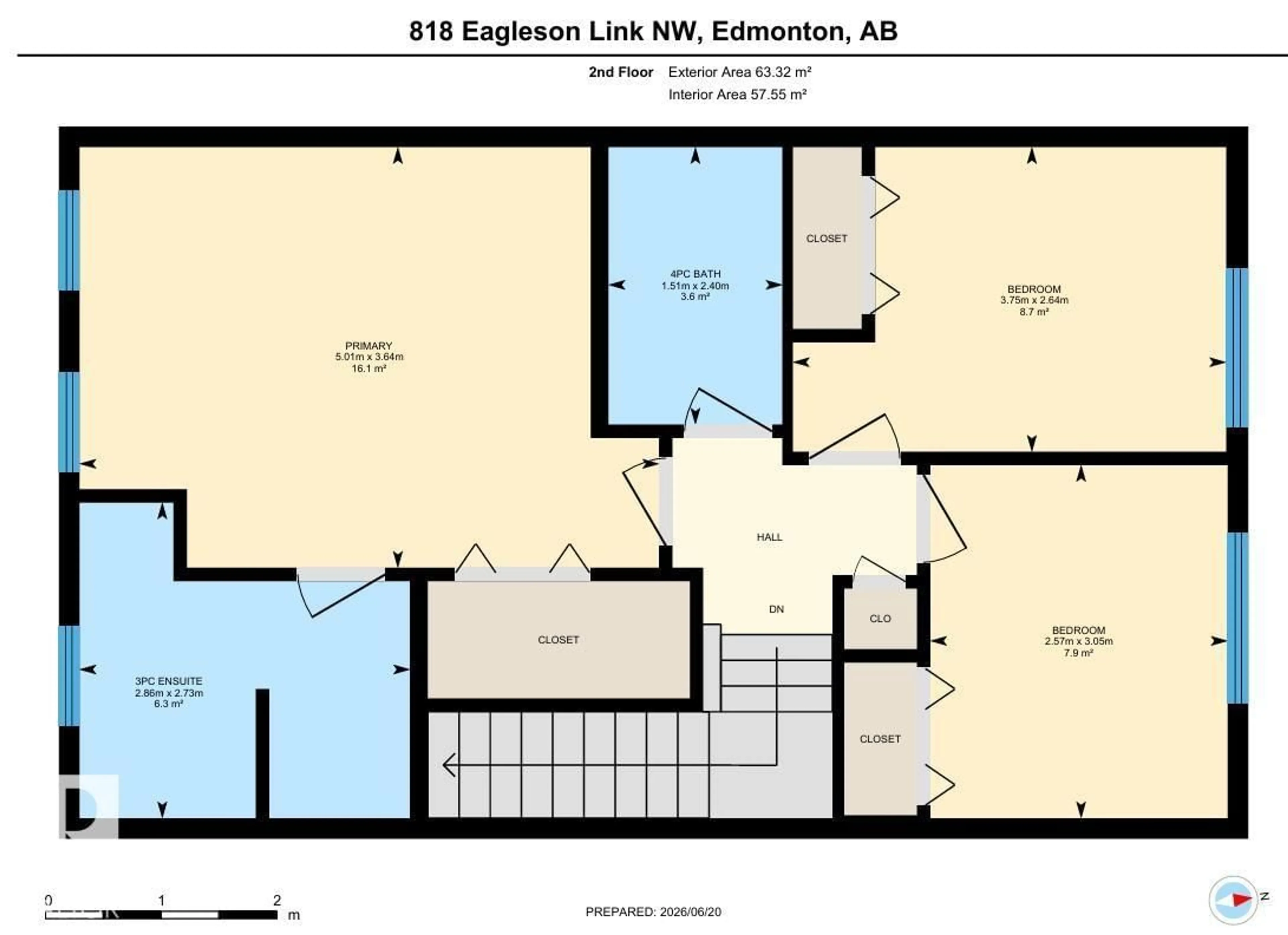 Floor plan for 818 EAGLESON LINK, Edmonton Alberta T6M0V3