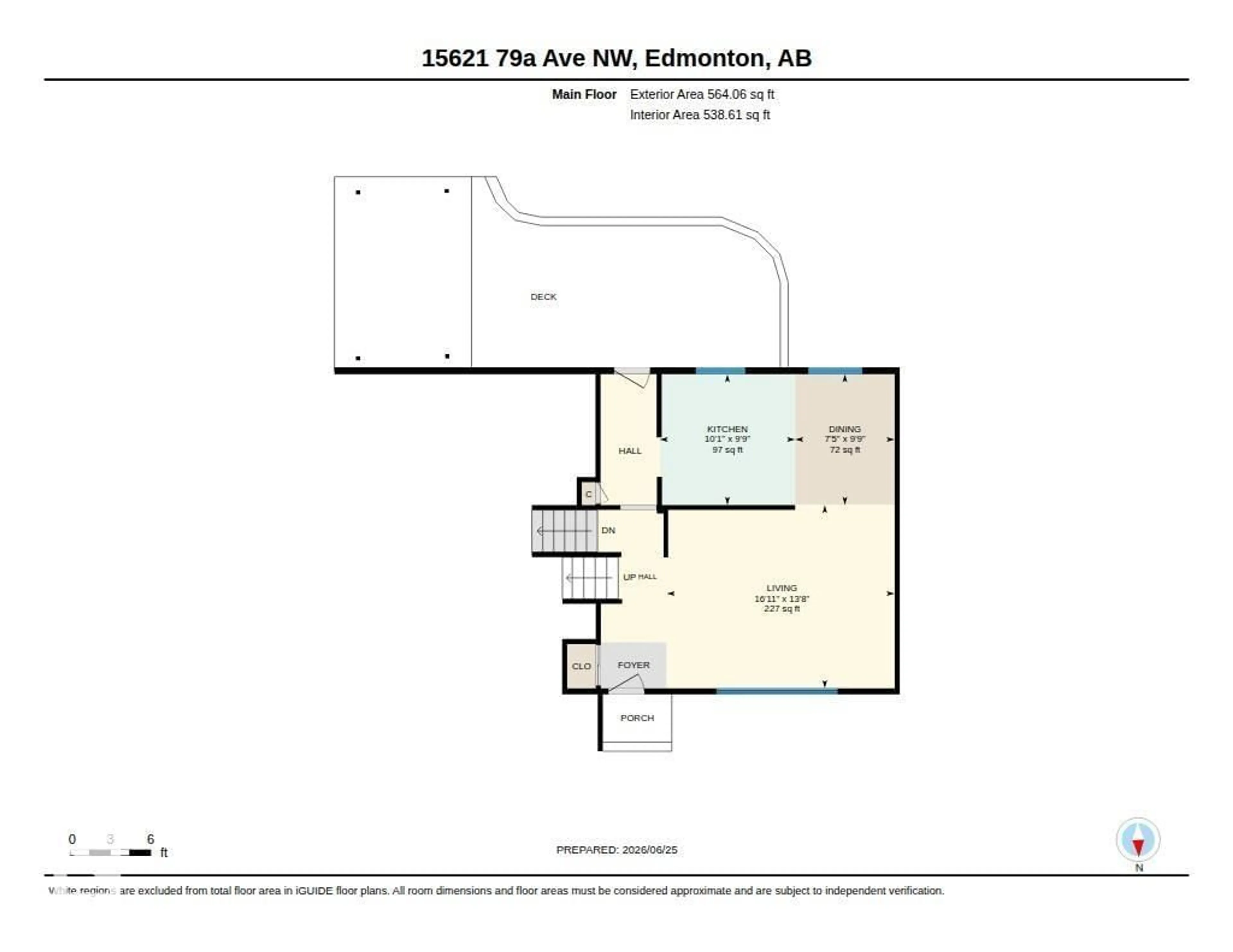 Floor plan for 15621 79A AV, Edmonton Alberta T5R3H6