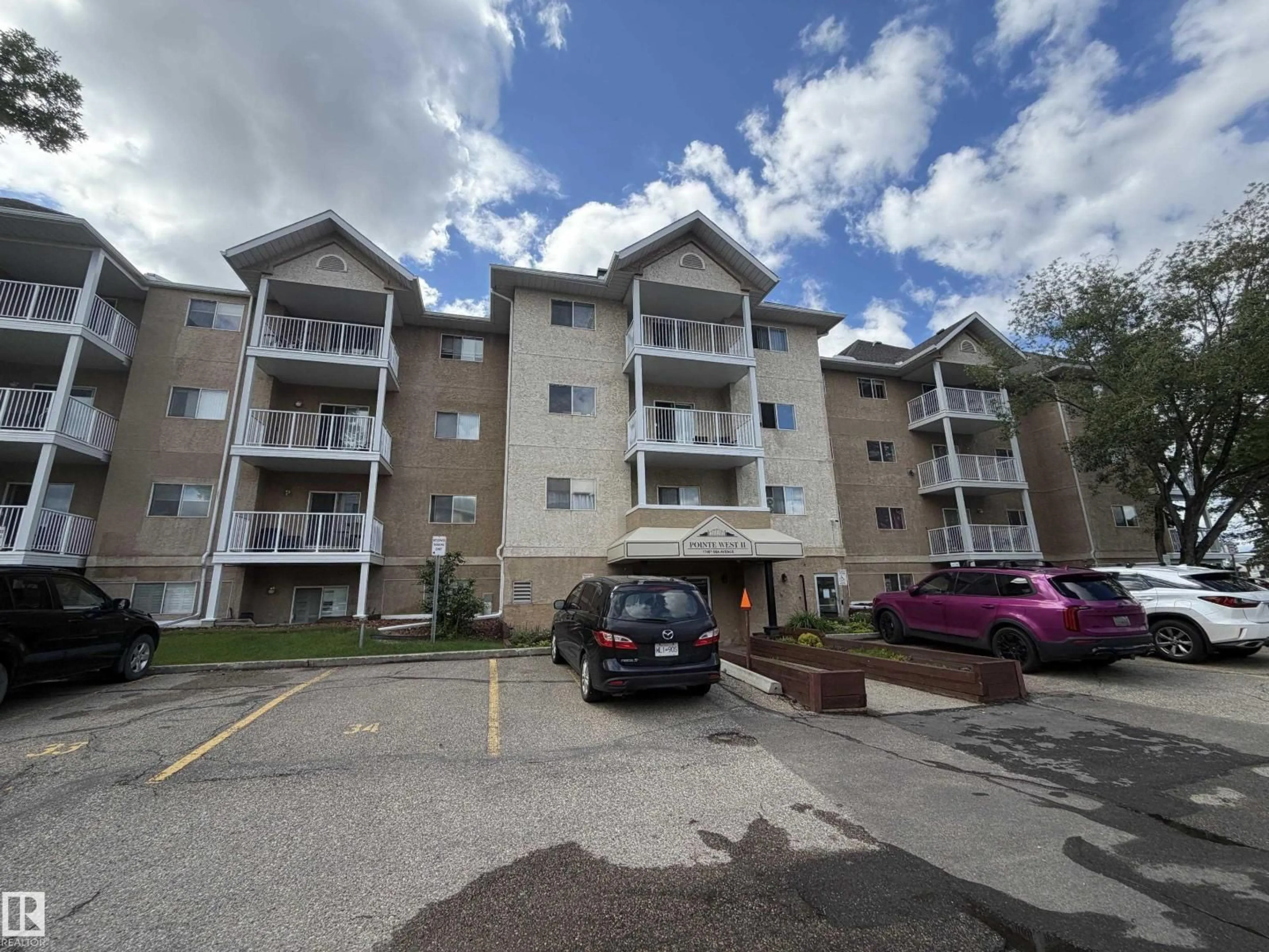 A pic from outside/outdoor area/front of a property/back of a property/a pic from drone, unknown for #213 - 17467 98A AV NW, Edmonton Alberta T5T6E9