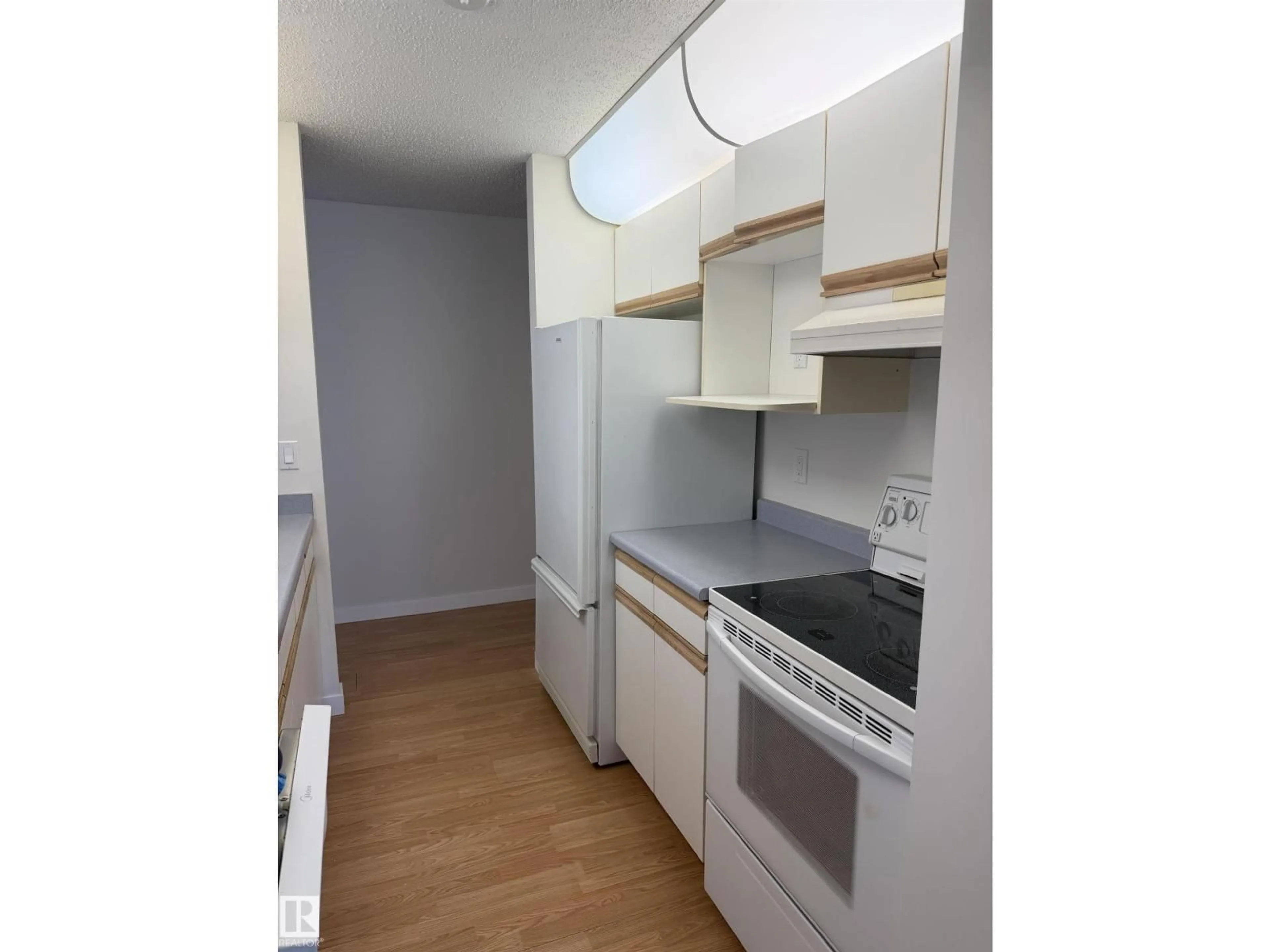 Standard kitchen, wood/laminate floor for #213 - 17467 98A AV NW, Edmonton Alberta T5T6E9