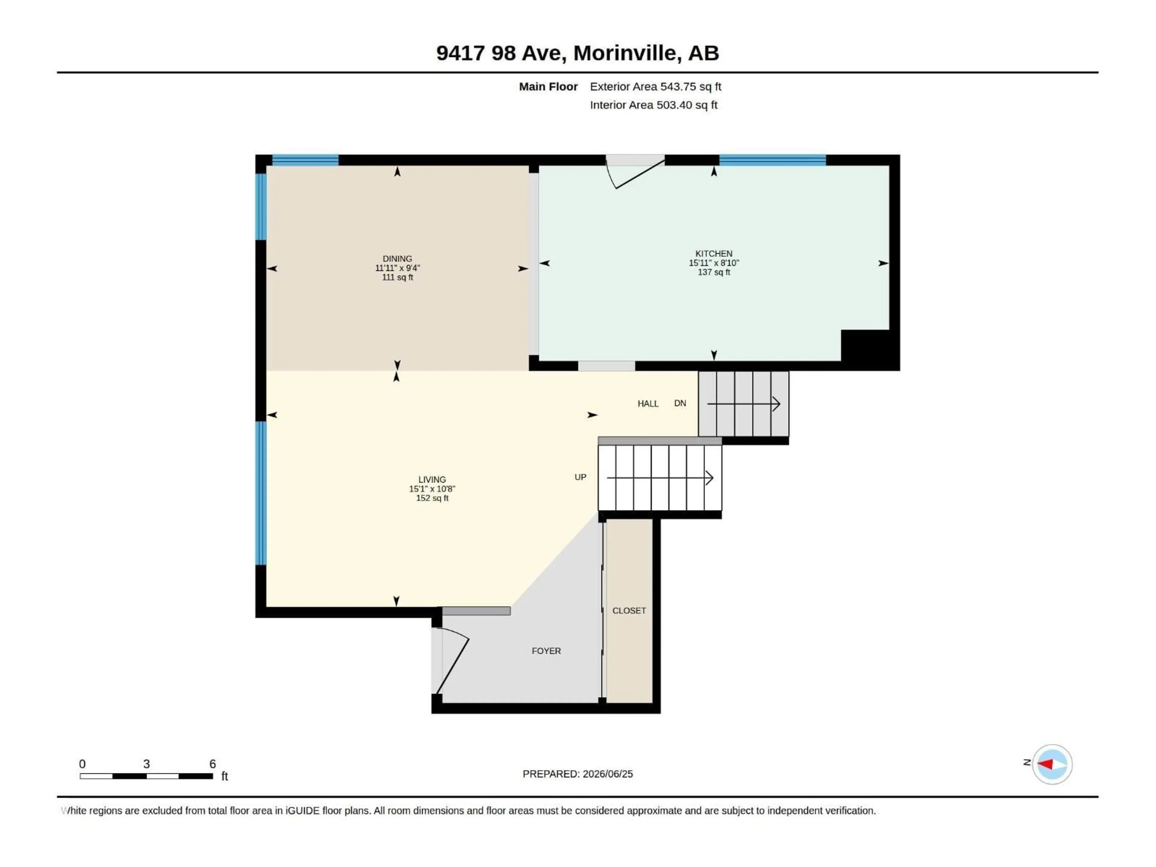 Floor plan for 9417 98 AV, Morinville Alberta T8R1J5