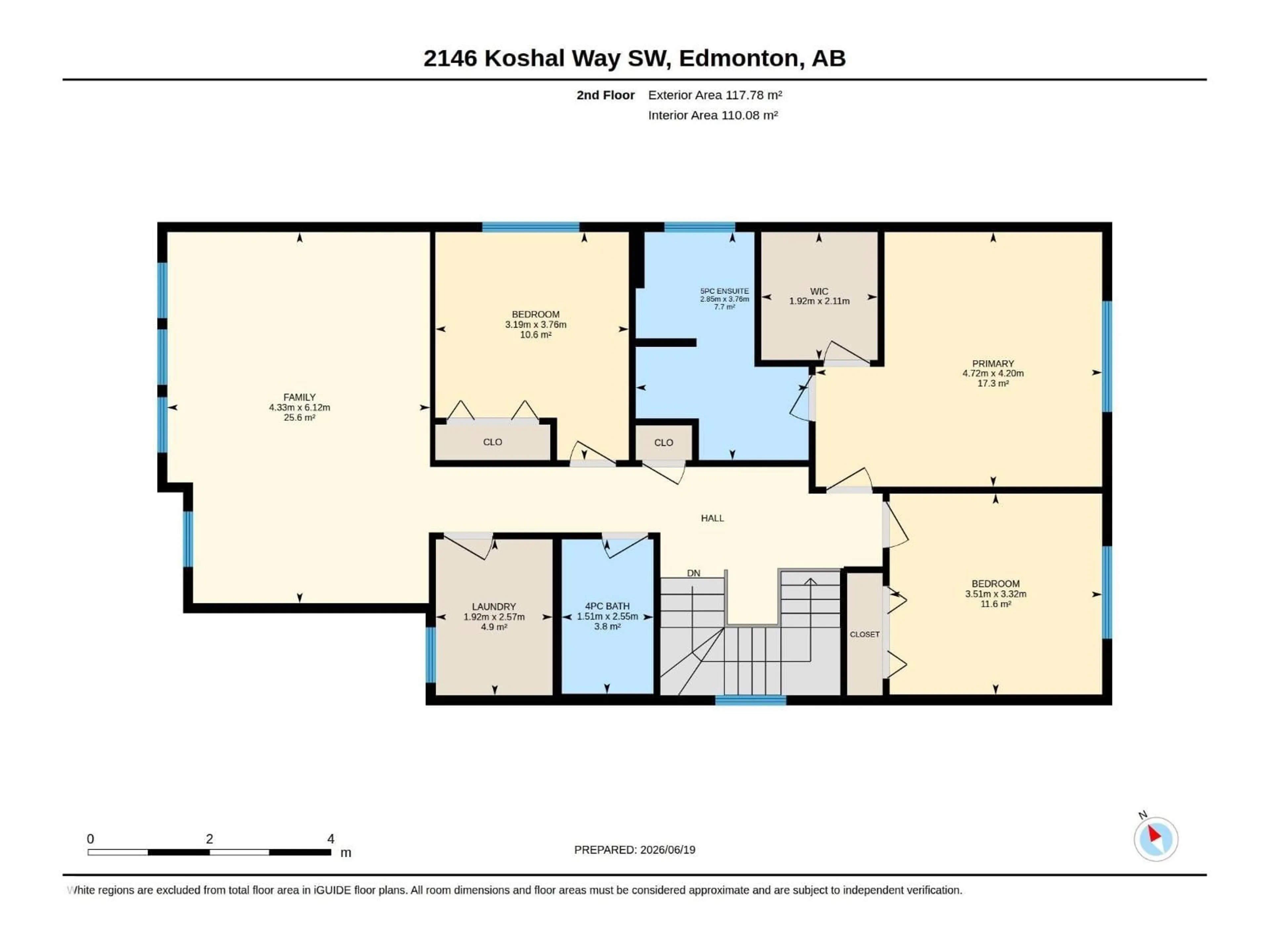 Floor plan for 2146 KOSHAL WAY, Edmonton Alberta T6W3R9