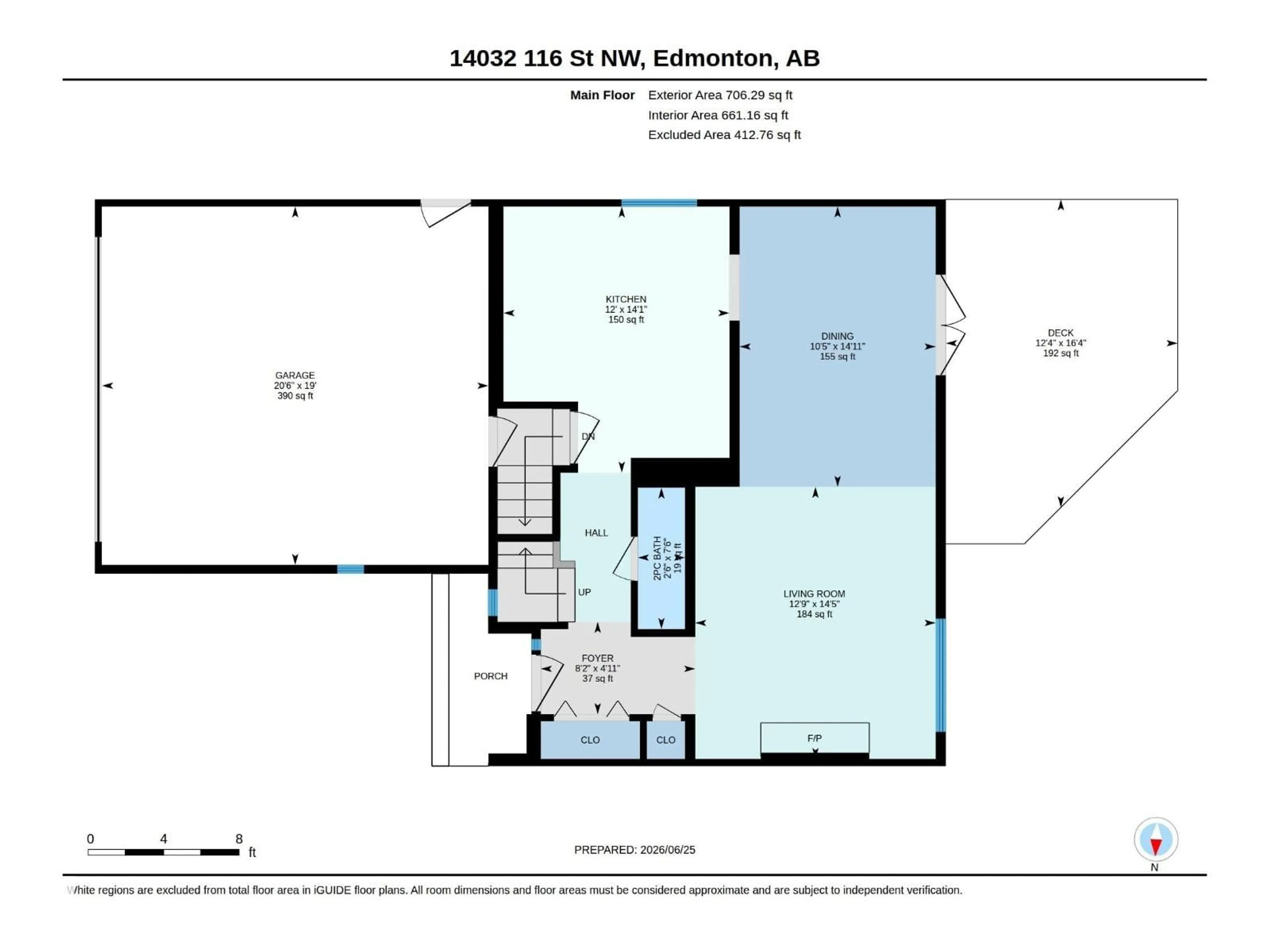 Floor plan for NW - 14032 116 ST, Edmonton Alberta T5X3N9