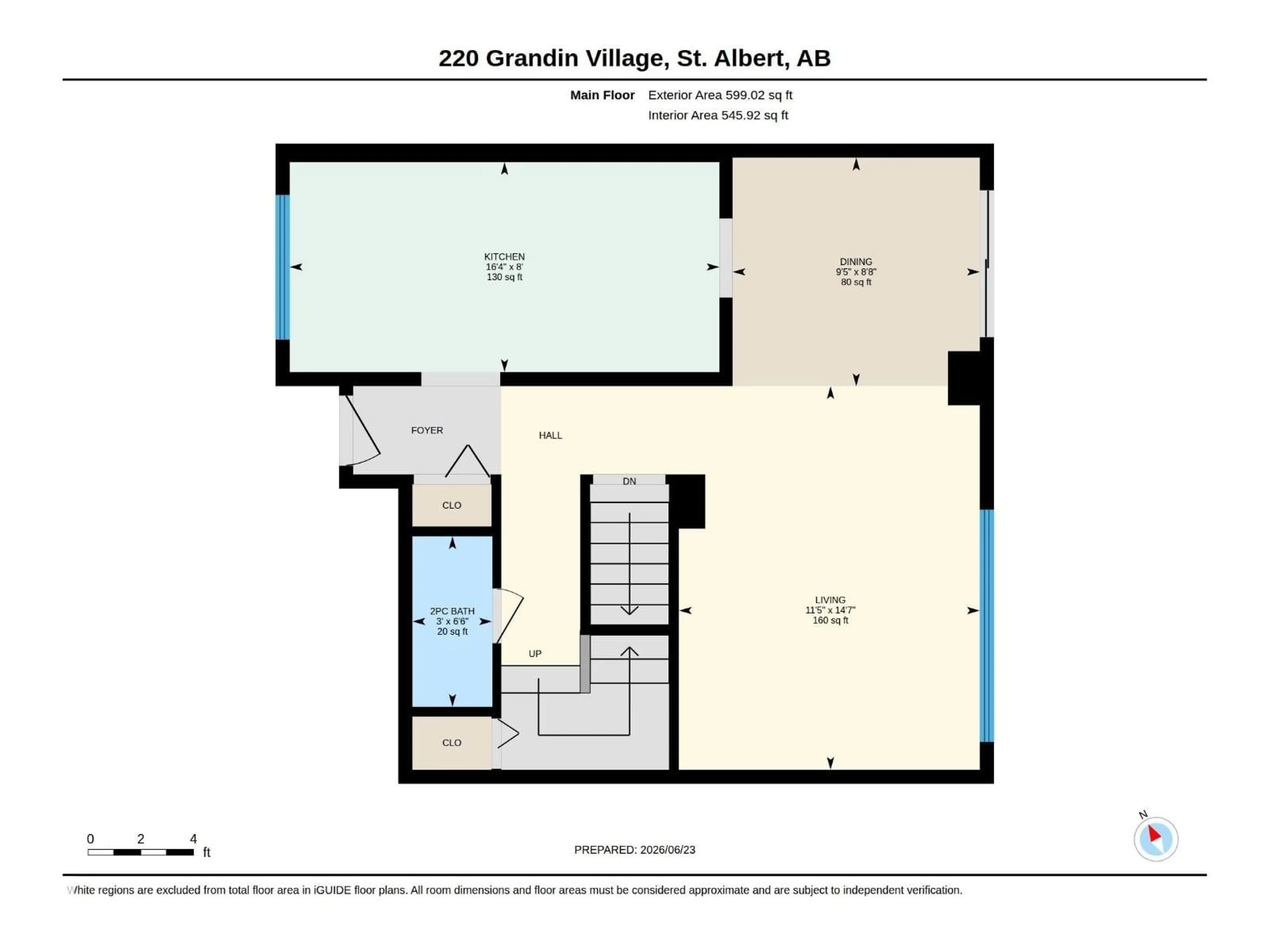 Floor plan for 220 GRANDIN VILLAGE, St. Albert Alberta T8N2J3