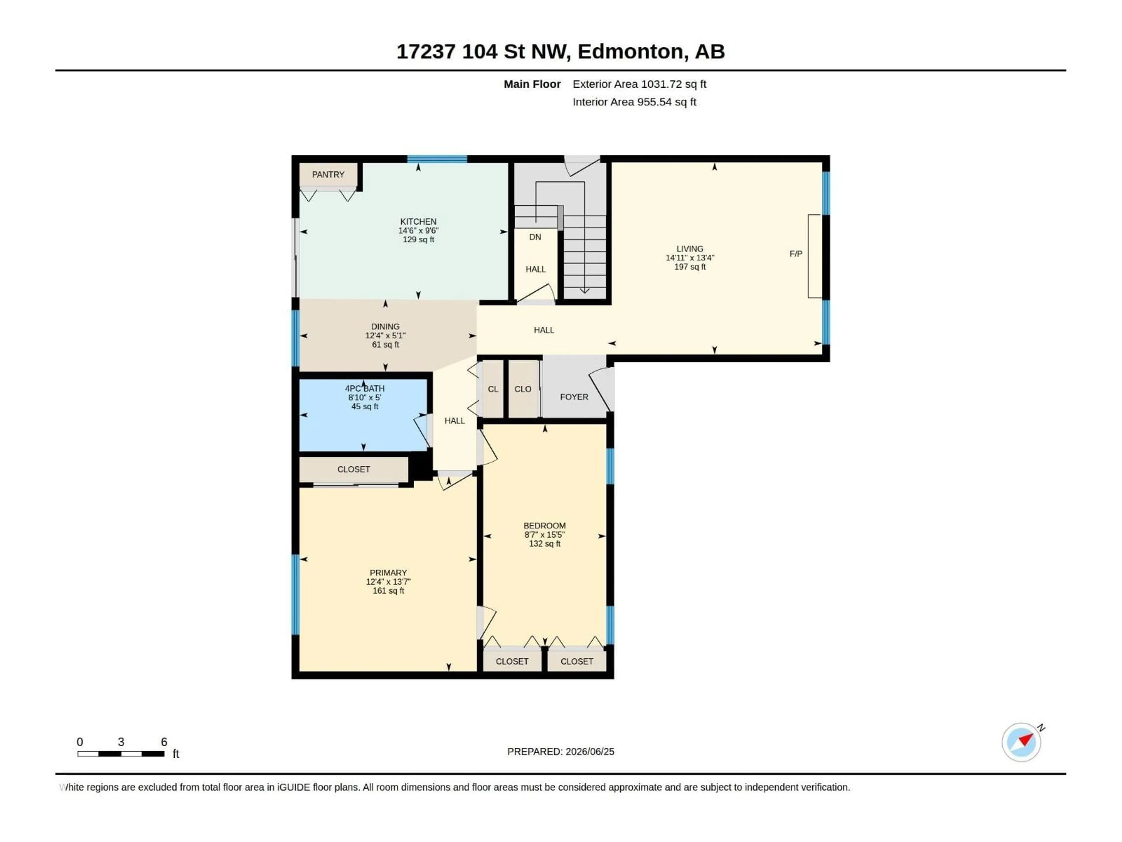 Floor plan for 17237 104 ST, Edmonton Alberta T5X3X1