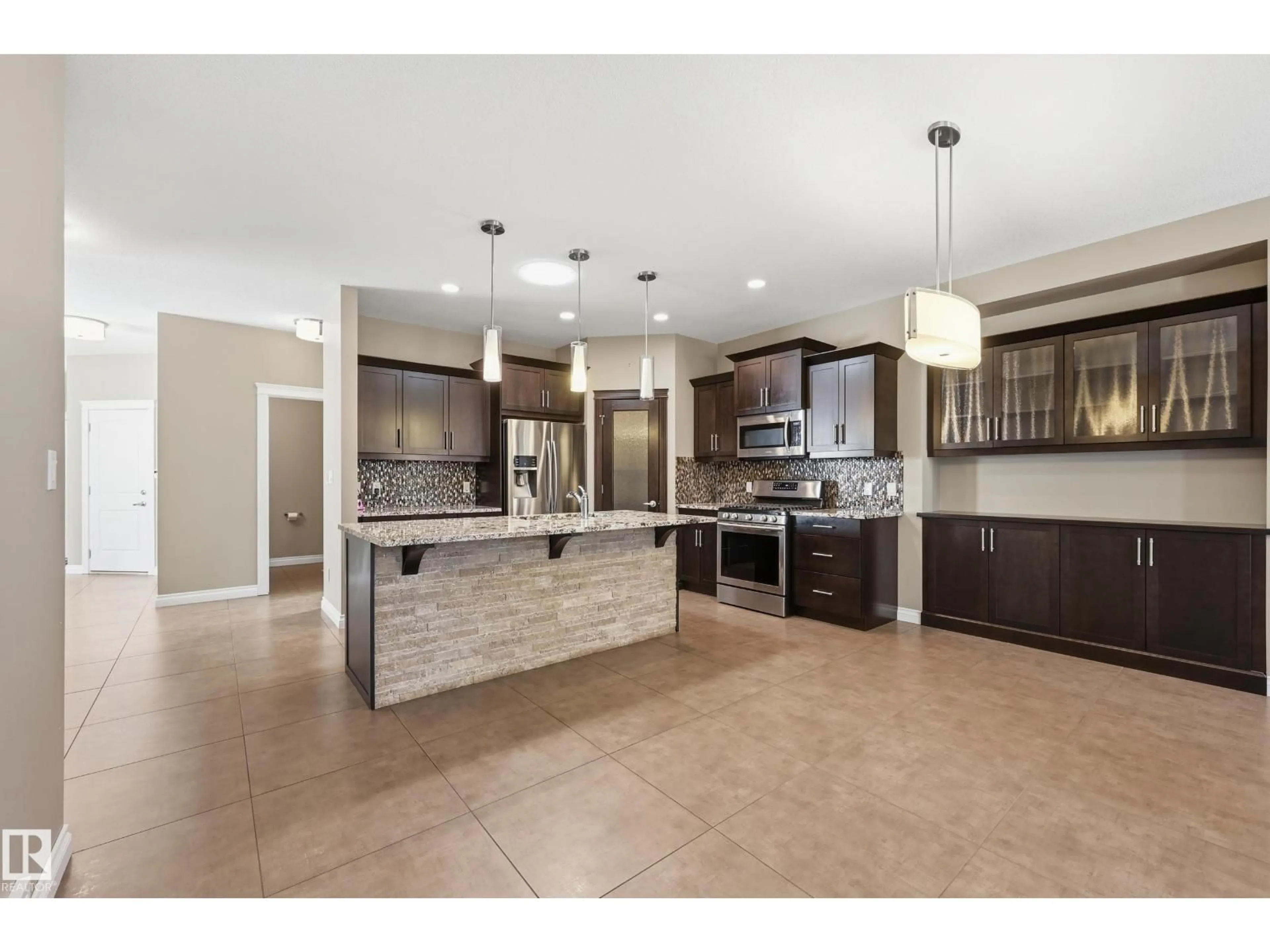 Open concept kitchen, ceramic/tile floor for 629 ORTONA WY, Edmonton Alberta T5E6S9