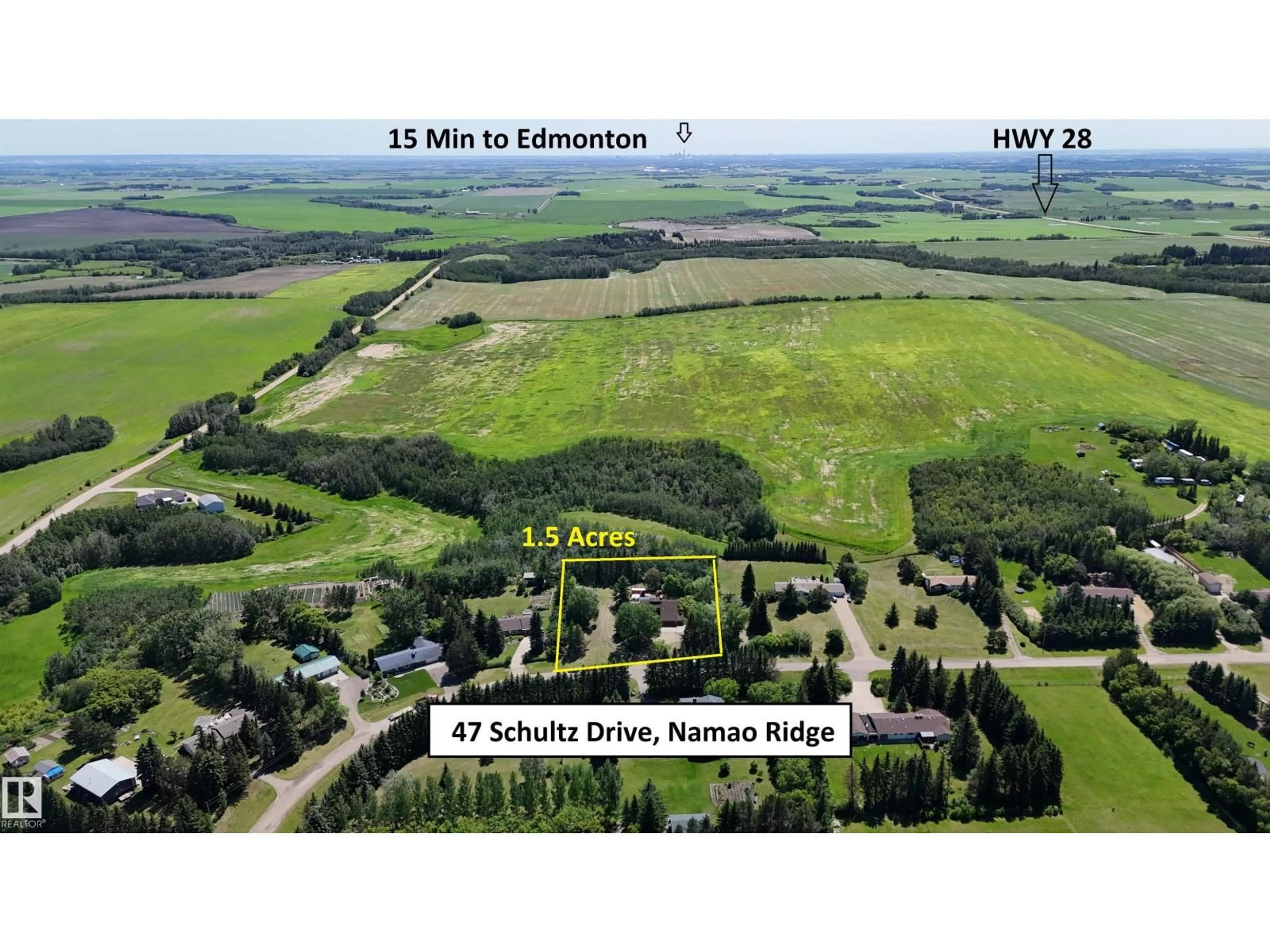 A pic from outside/outdoor area/front of a property/back of a property/a pic from drone, unknown for #47 - 24213 TWP ROAD 554, Rural Sturgeon County Alberta T0A2N0