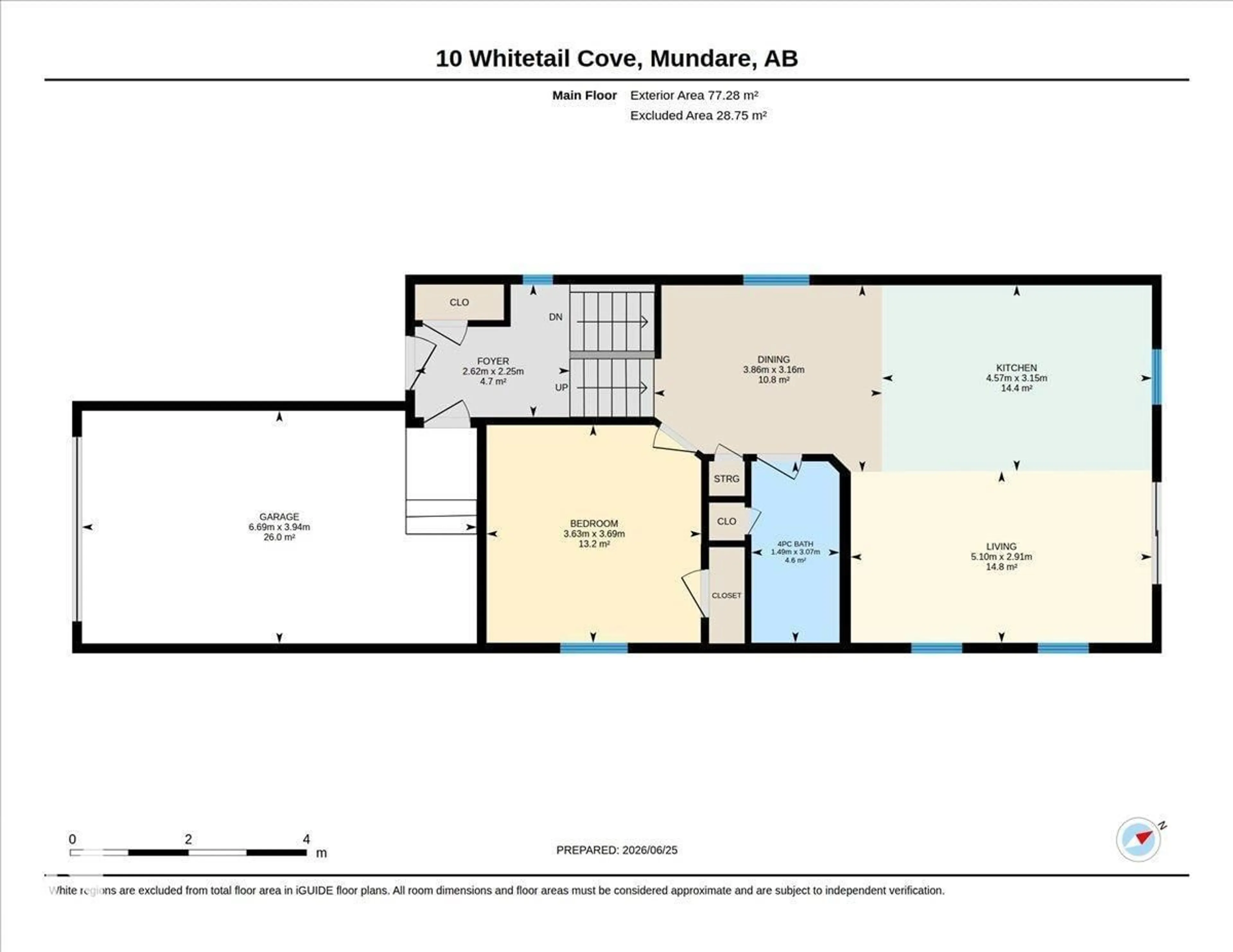 Floor plan for 10 WHITETAIL COVE, Mundare Alberta T0B3H0