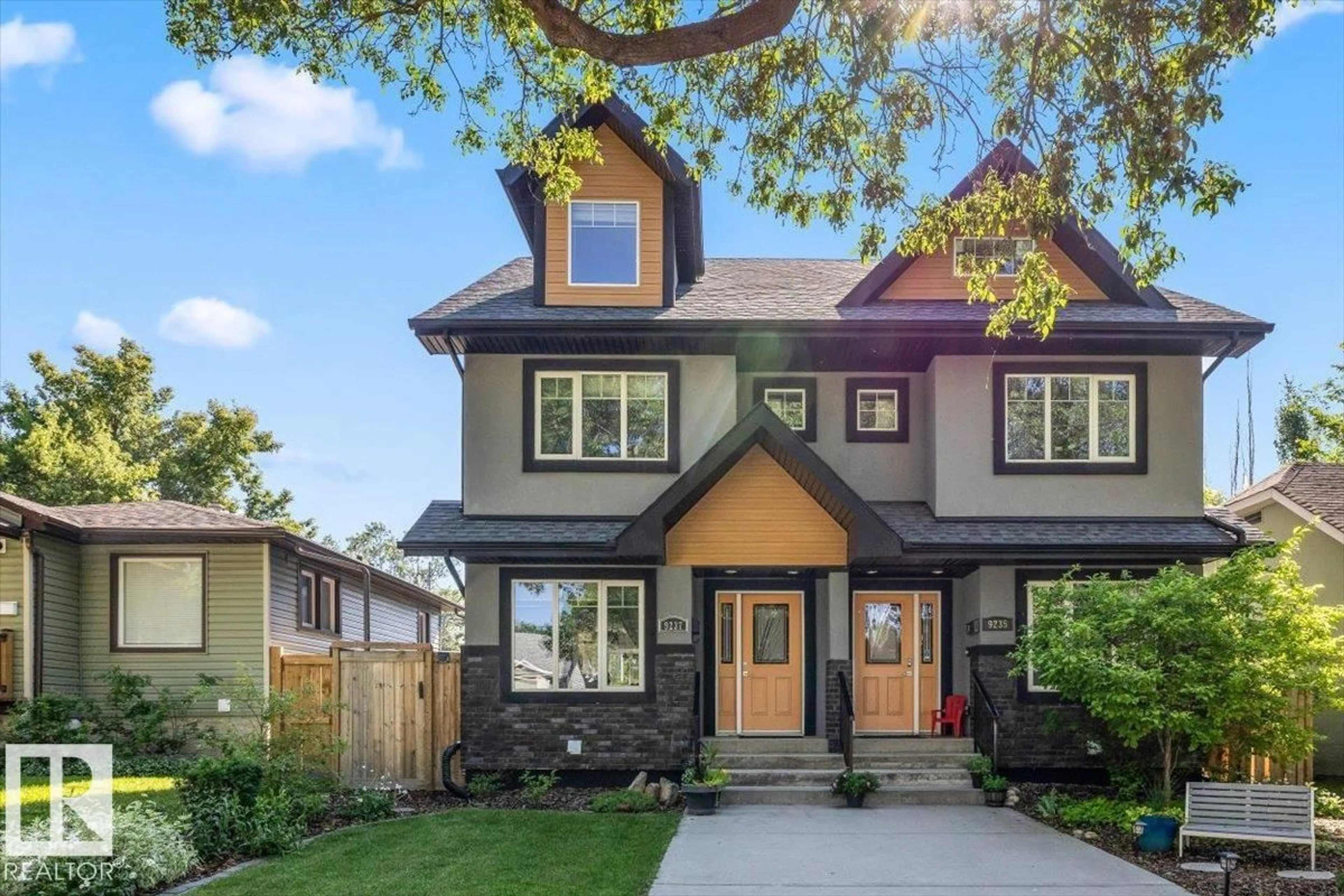 Home with brick exterior material, street for 9237 92 ST, Edmonton Alberta T6C3R4