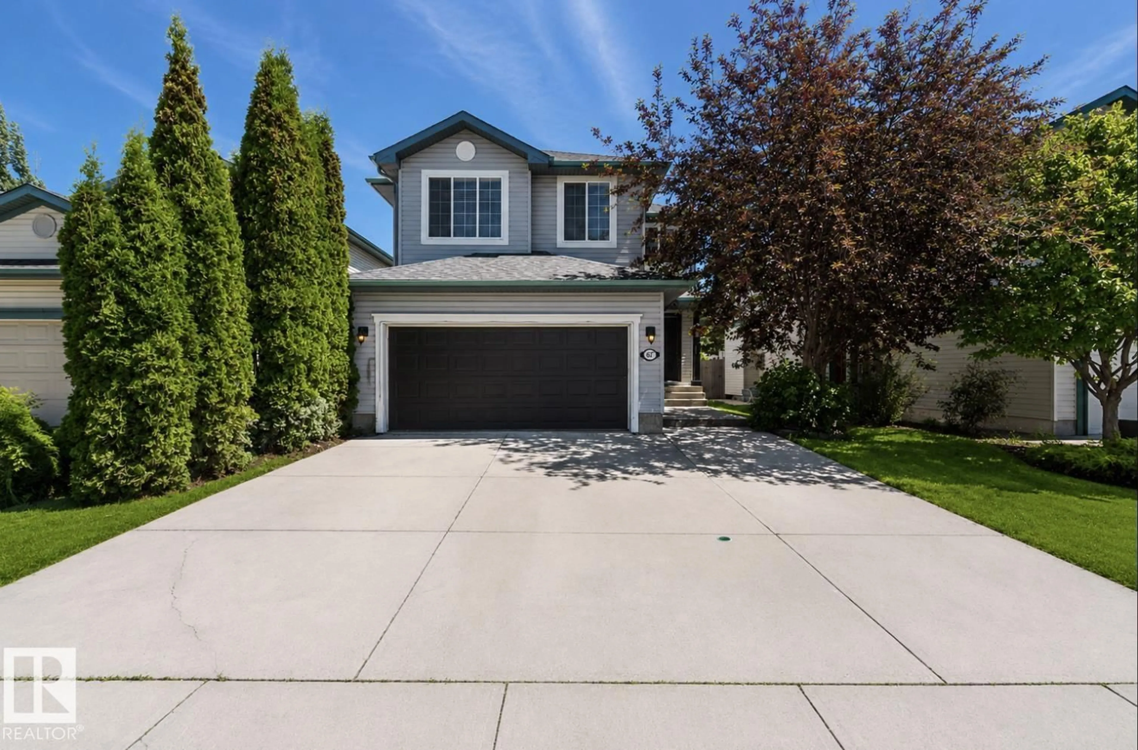 Home with vinyl exterior material, street for 1007 MACEWAN CL, Edmonton Alberta T6W1K2