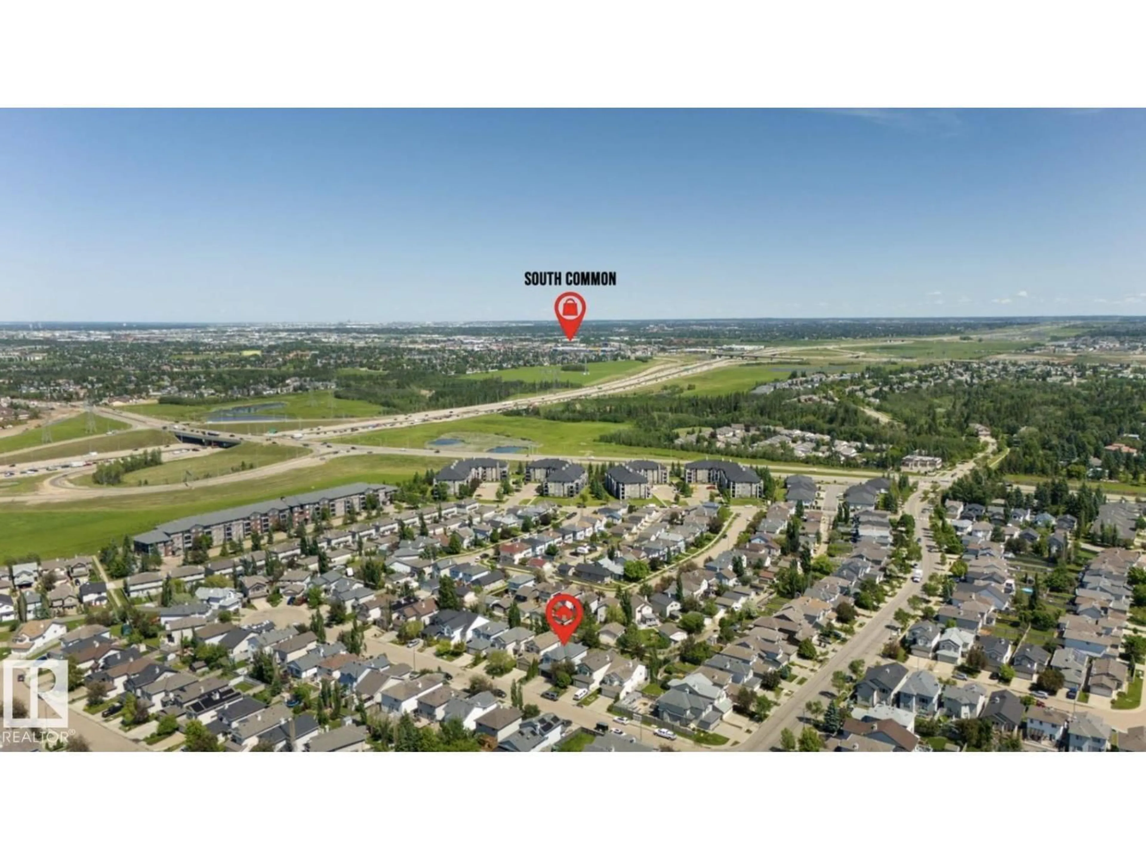 A pic from outside/outdoor area/front of a property/back of a property/a pic from drone, unknown for 1007 MACEWAN CL, Edmonton Alberta T6W1K2