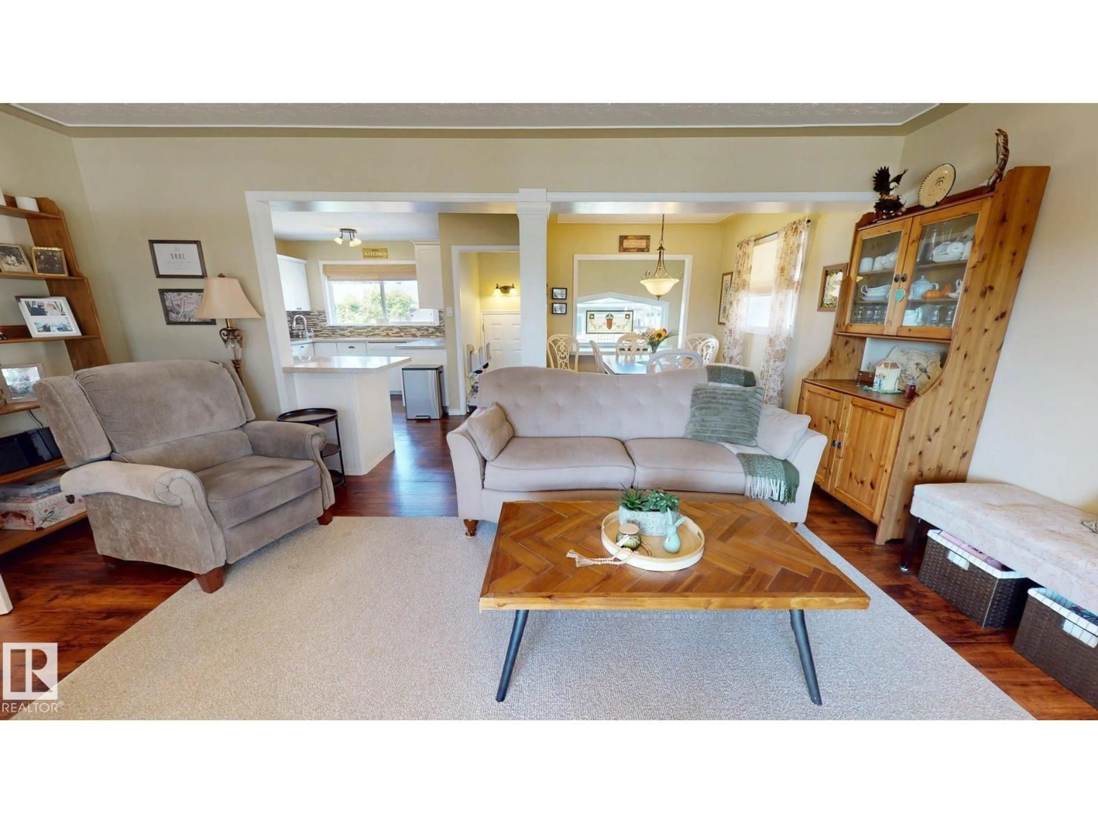 Living room with furniture, unknown for 5304 95 AV NW, Edmonton Alberta T6B1A3