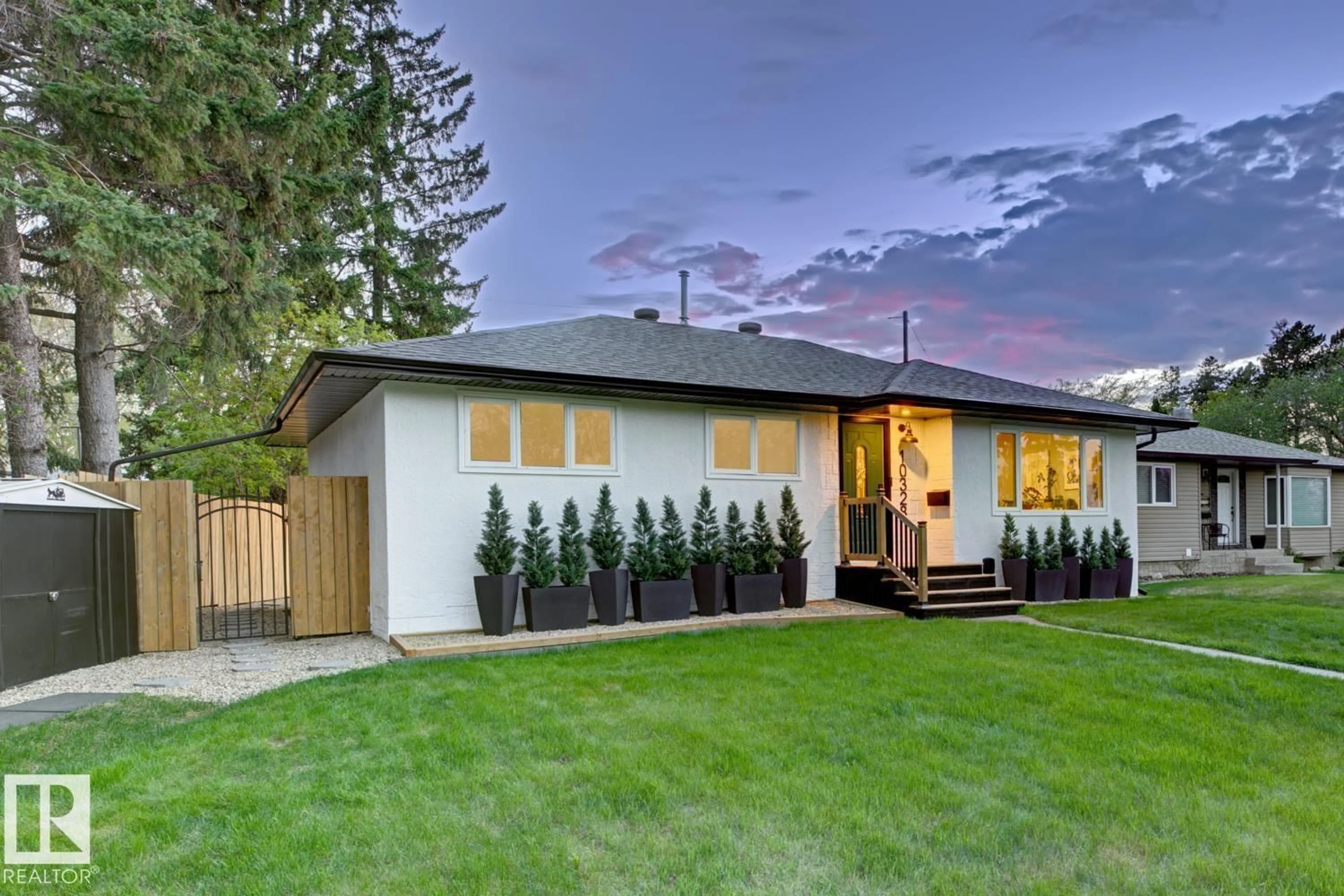 Home with vinyl exterior material, street for NW - 10328 73 ST, Edmonton Alberta T6A2X4