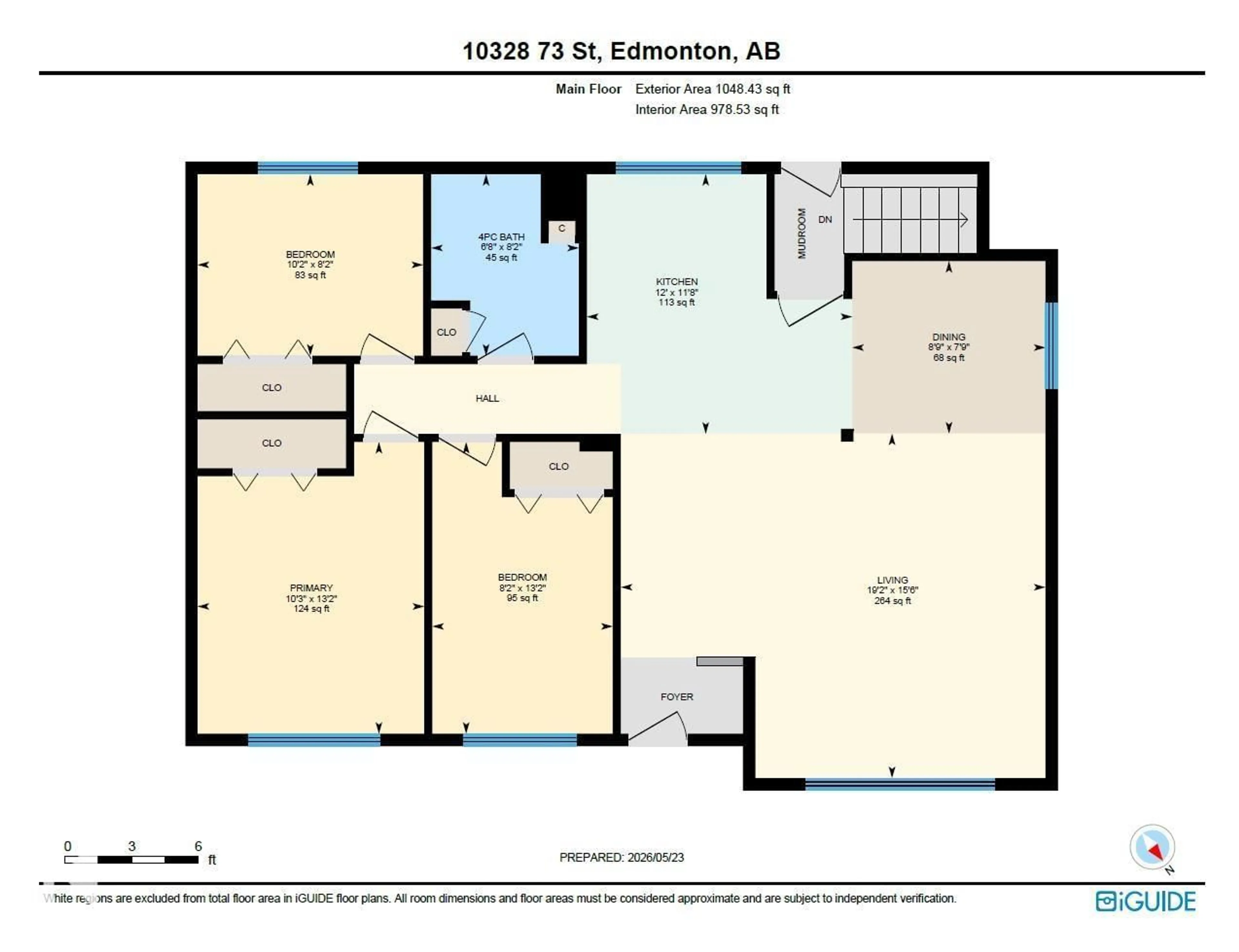 Floor plan for NW - 10328 73 ST, Edmonton Alberta T6A2X4