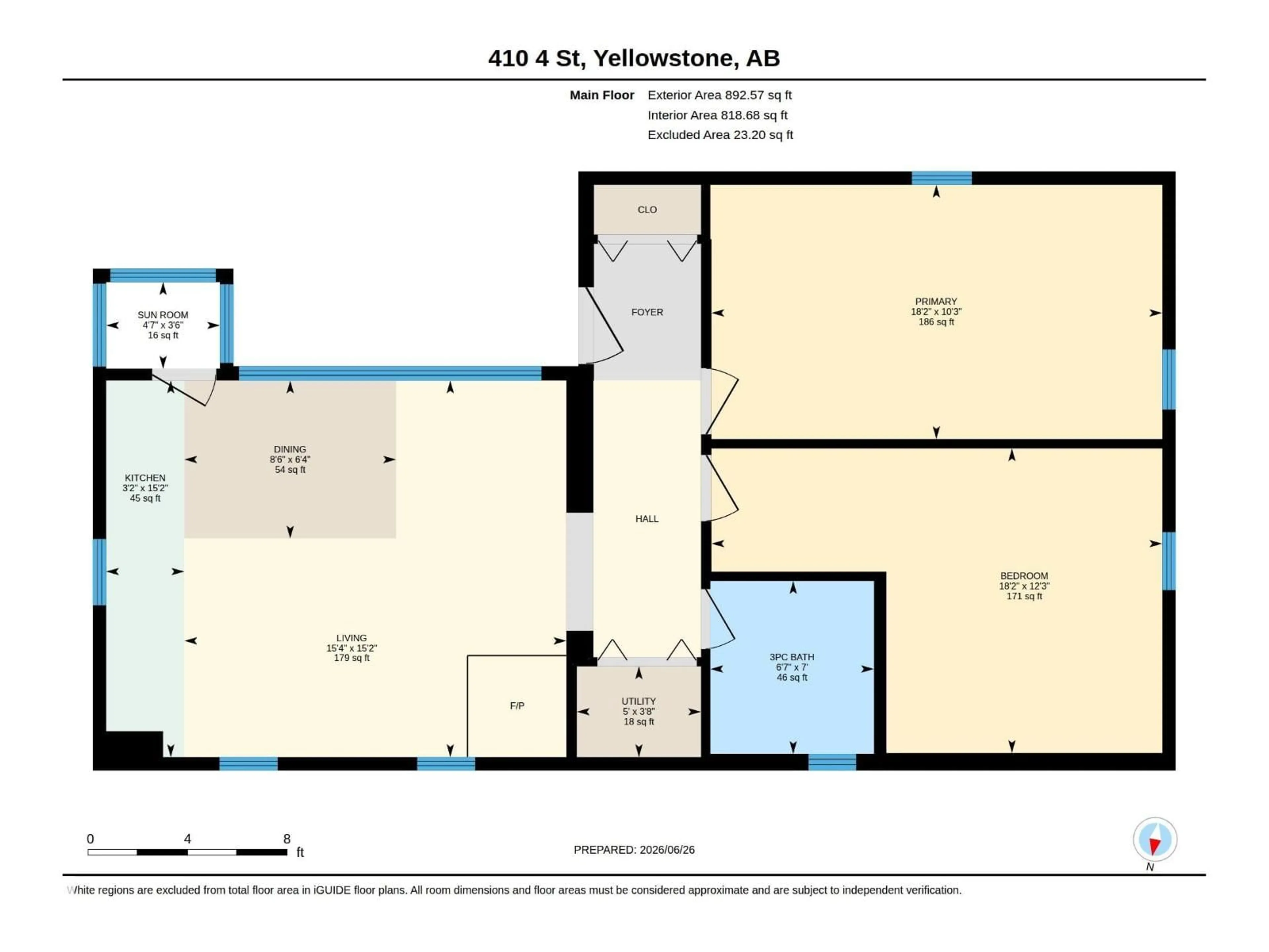 Floor plan for 410 4 ST, Rural Lac Ste. Anne County Alberta T0E1A0