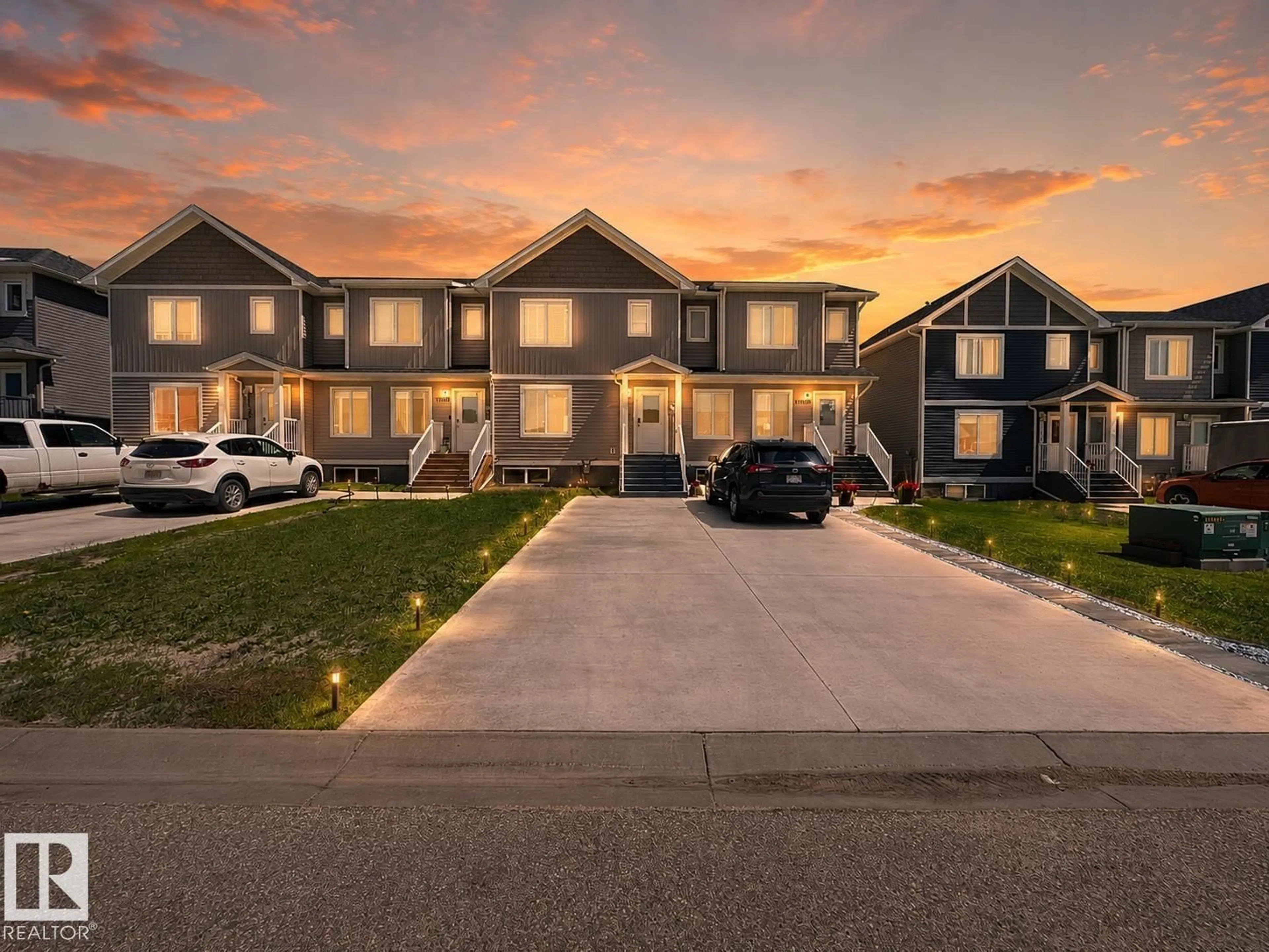 Home with vinyl exterior material, street for B - 11205 95 STREET, Clairmont Alberta T8X5C8