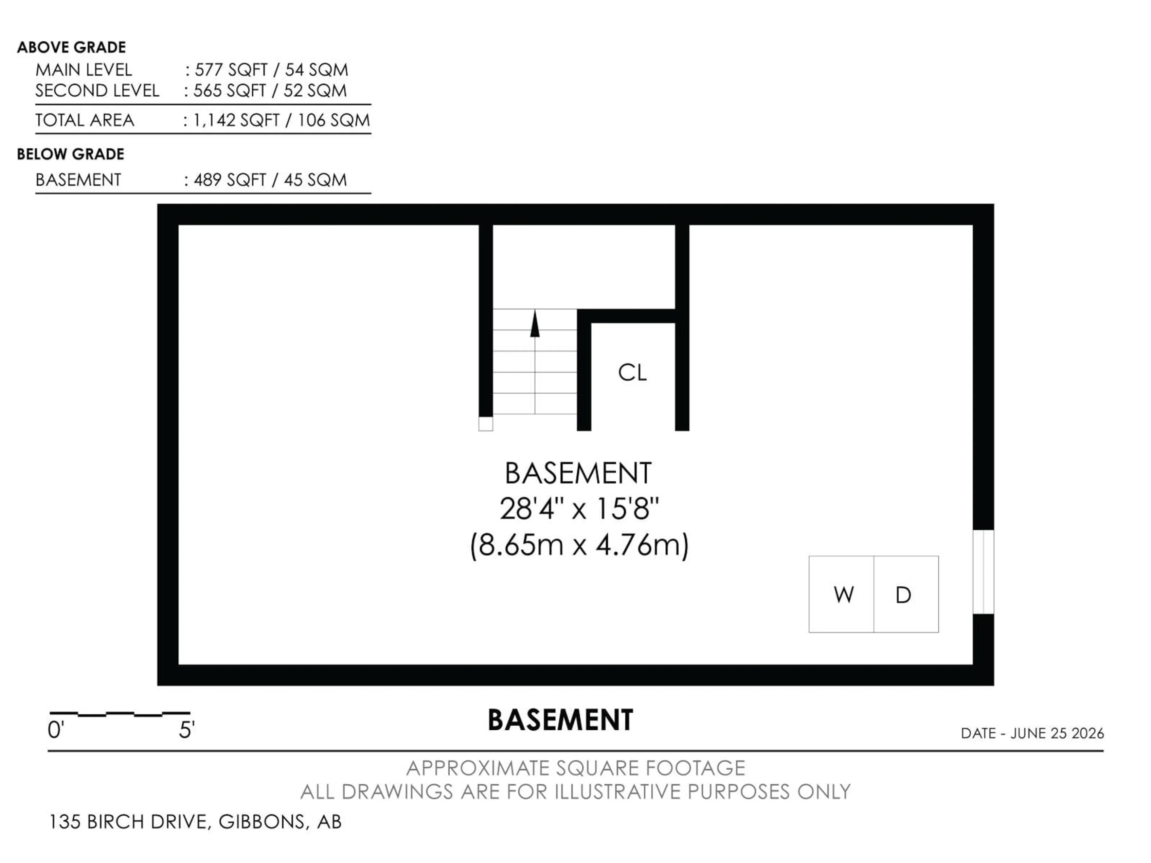 Floor plan for 135 BIRCH DR, Gibbons Alberta T0A1N0