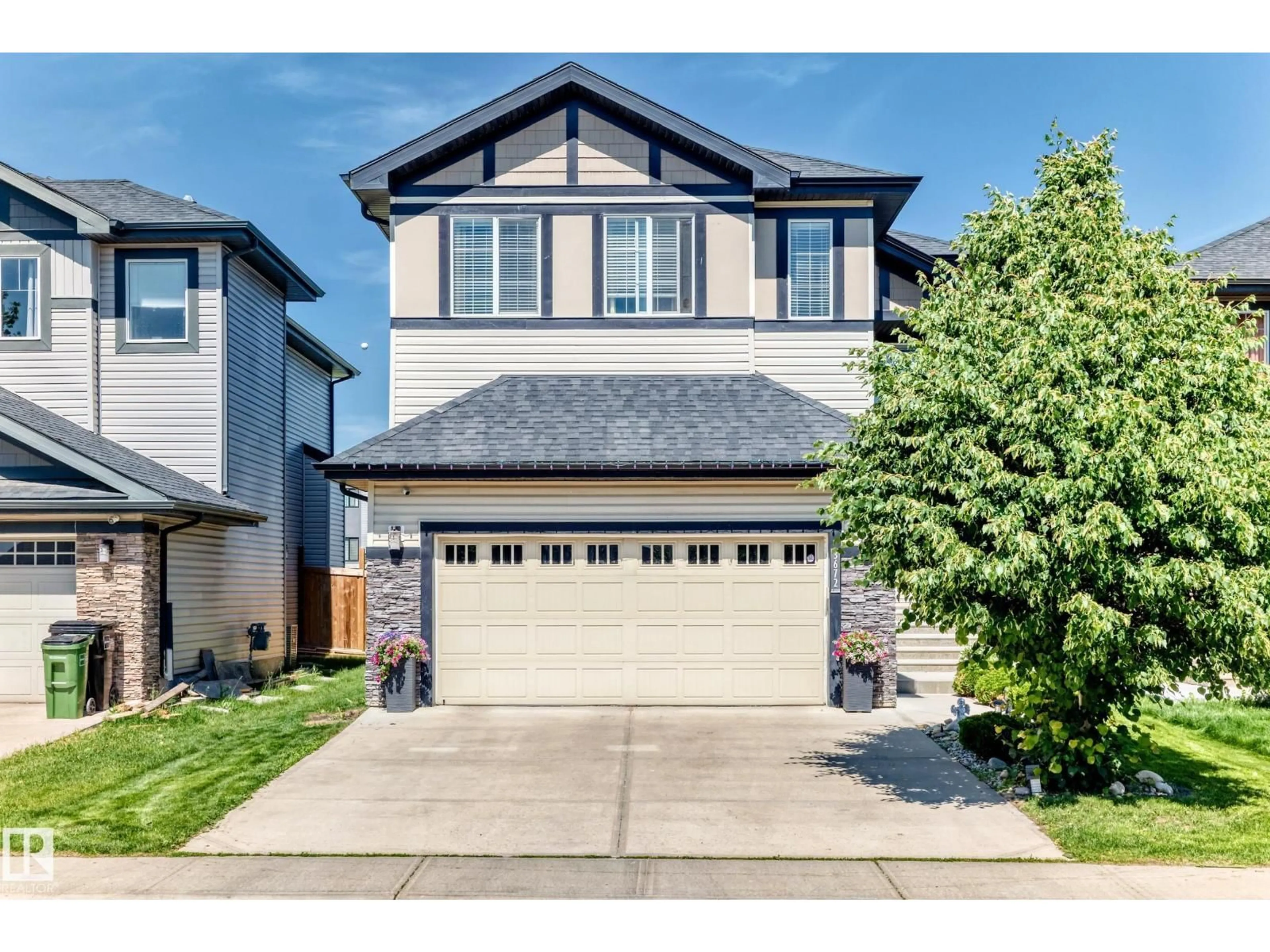 Home with vinyl exterior material, street for SW - 3672 CLAXTON PL, Edmonton Alberta T6W2K9