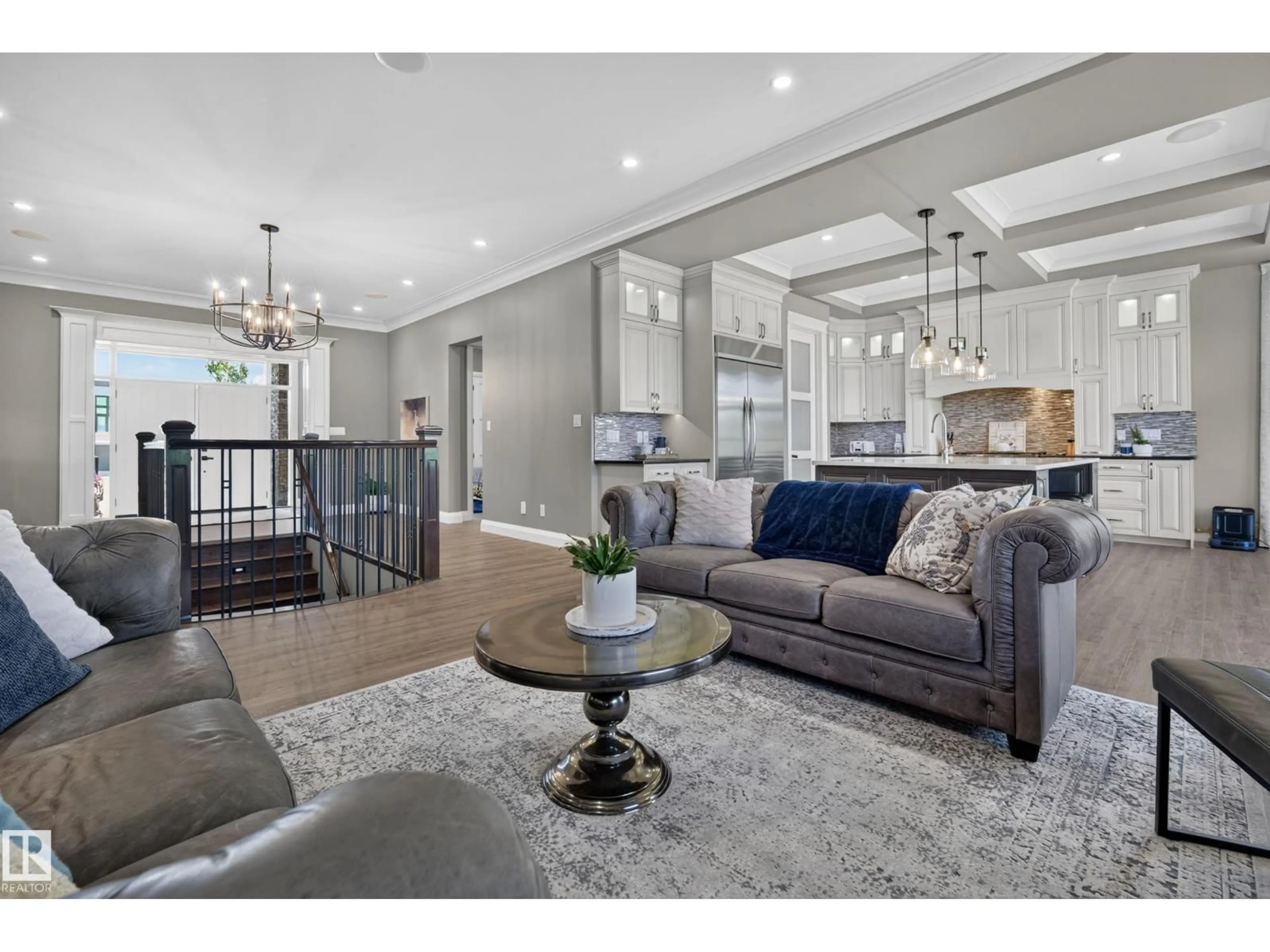 Living room with furniture, unknown for 52367 - 224 RGE ROAD 223, Rural Strathcona County Alberta T8C1A8