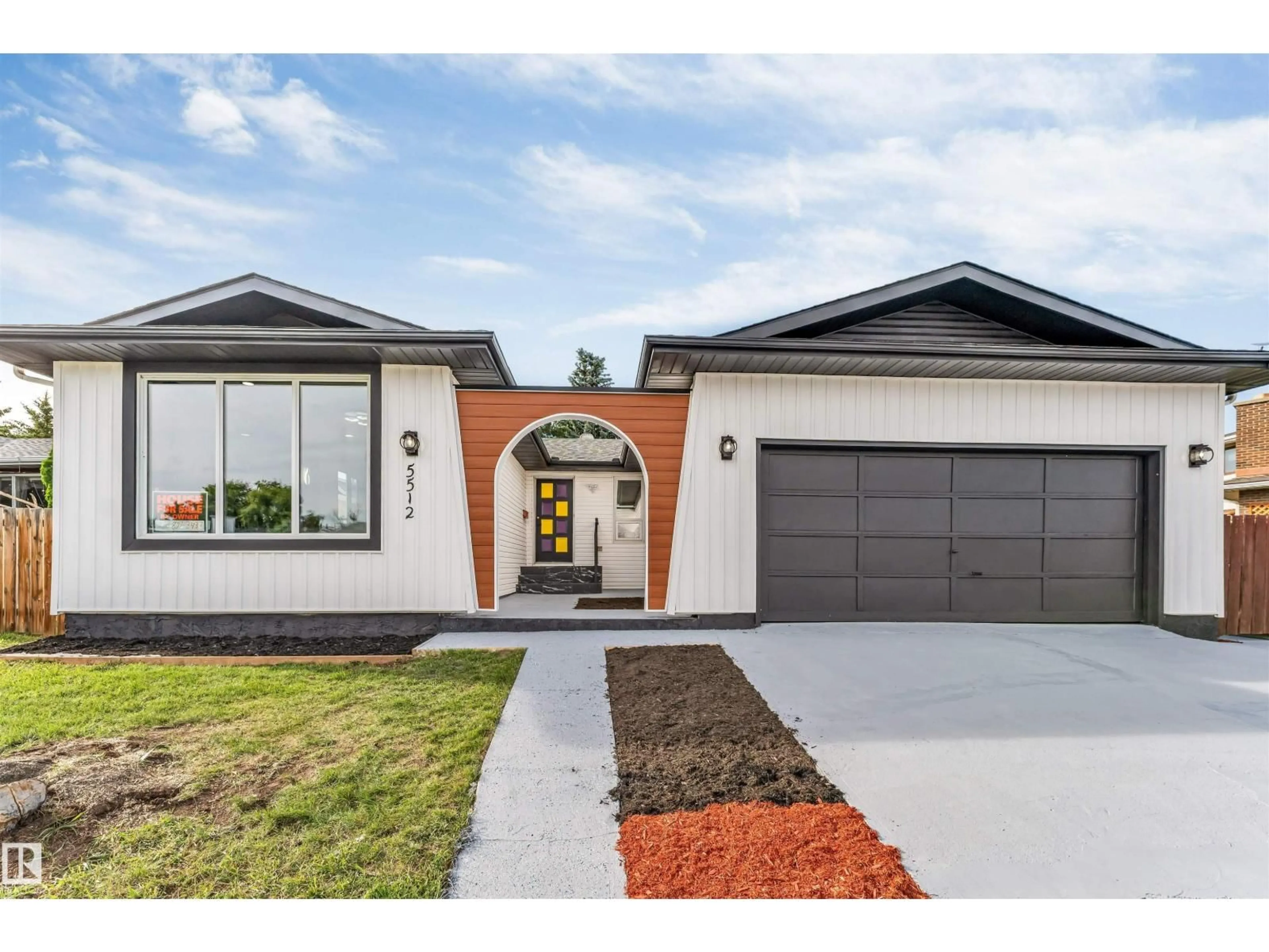 Home with brick exterior material, street for 5512 150 AV, Edmonton Alberta T5A2L8