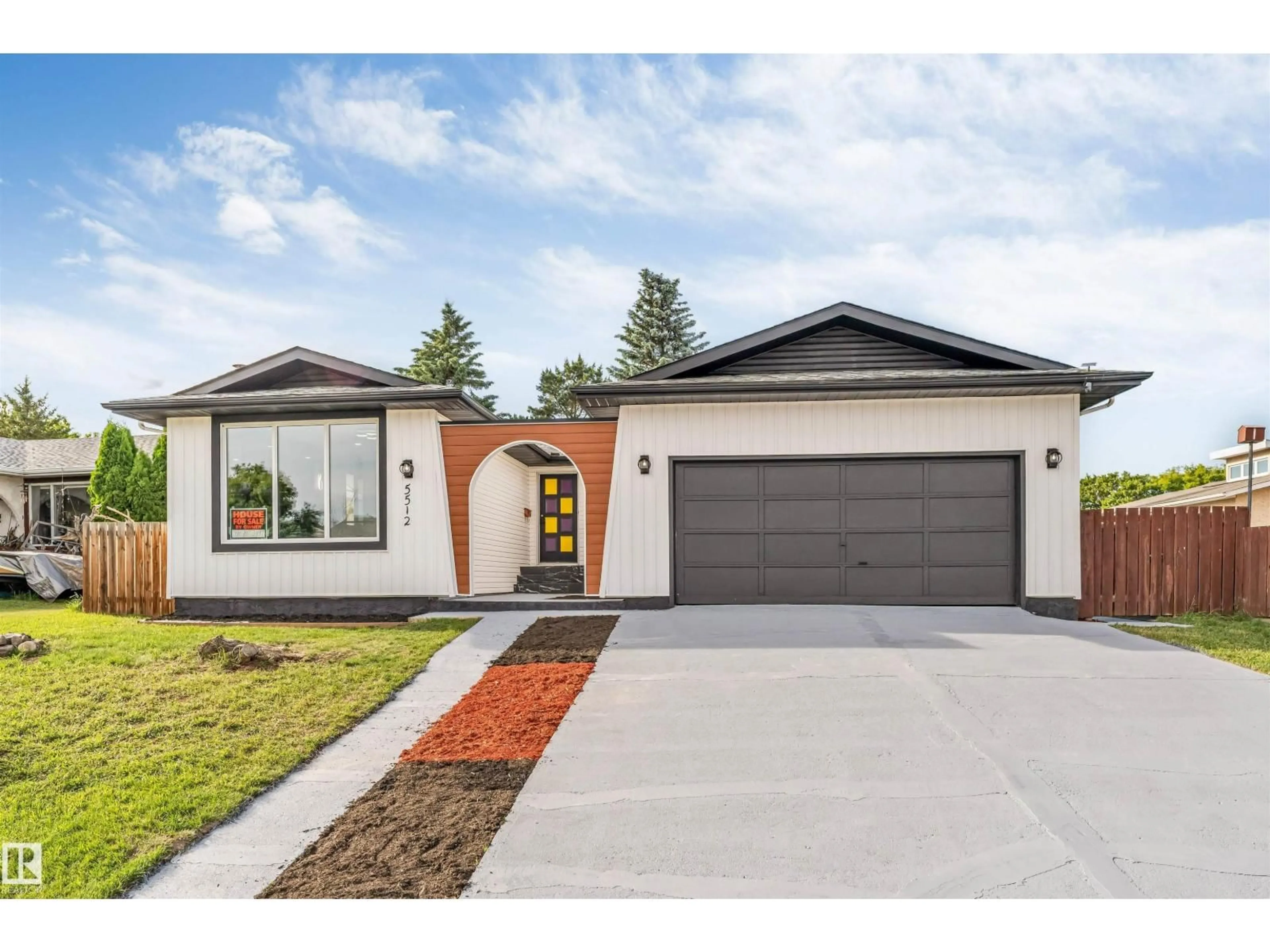 Home with brick exterior material, street for 5512 150 AV, Edmonton Alberta T5A2L8